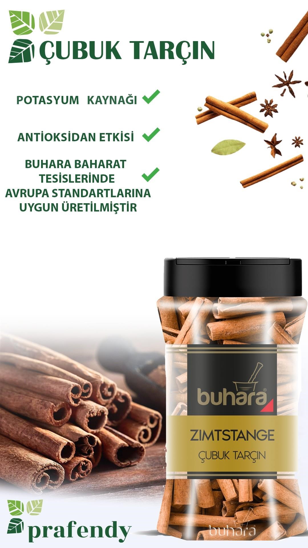 BUHARA TOPTAN KABUK TARÇIN 180 GR x 6 Ad. PET - BUHARA