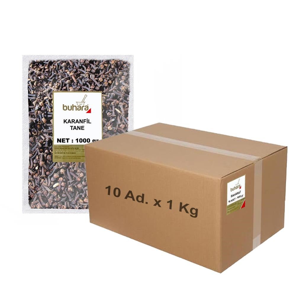 BUHARA TOPTAN KARANFİL TANE 1 KG x 10 Ad - 10 KG - BUHARA