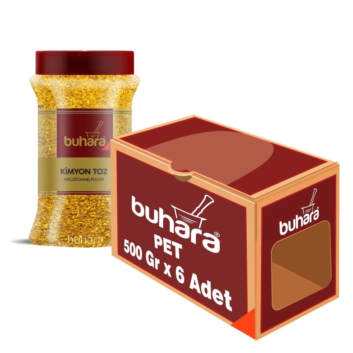 BUHARA TOPTAN KİMYON TOZ 500 GR x 6 Ad. PET - BUHARA