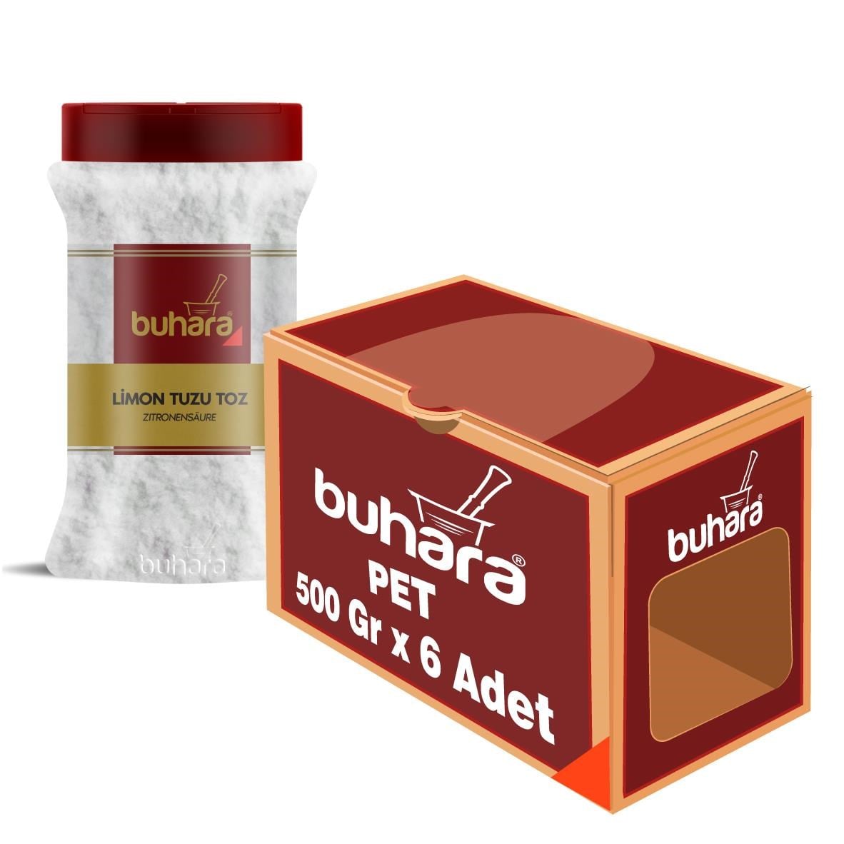 BUHARA TOPTAN LİMON TUZU 900 GR x 6 Ad. PET - BUHARA