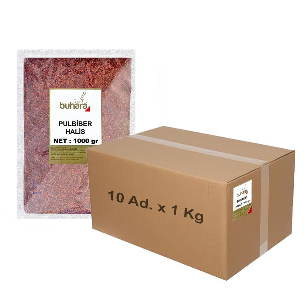 BUHARA TOPTAN PULBİBER HALİS 1 KG x 10 Ad - 10 KG - BUHARA