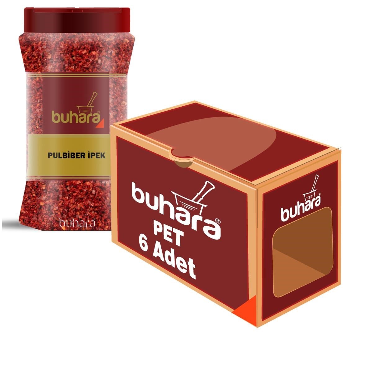 BUHARA TOPTAN PULBİBER İPEK 500 GR x 6 Ad. PET - BUHARA