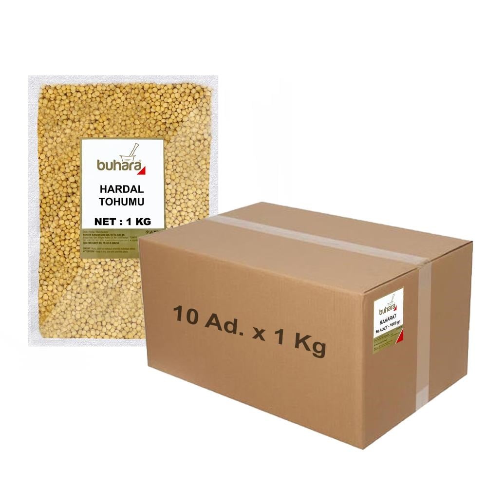 BUHARA TOPTAN SARI HARDAL TOHUMU 1 KG x 10 Ad - 10 KG - BUHARA