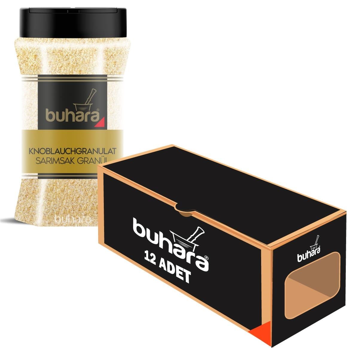 BUHARA TOPTAN SARIMSAK GRANÜL 180 GR x 12 Ad. PET - BUHARA
