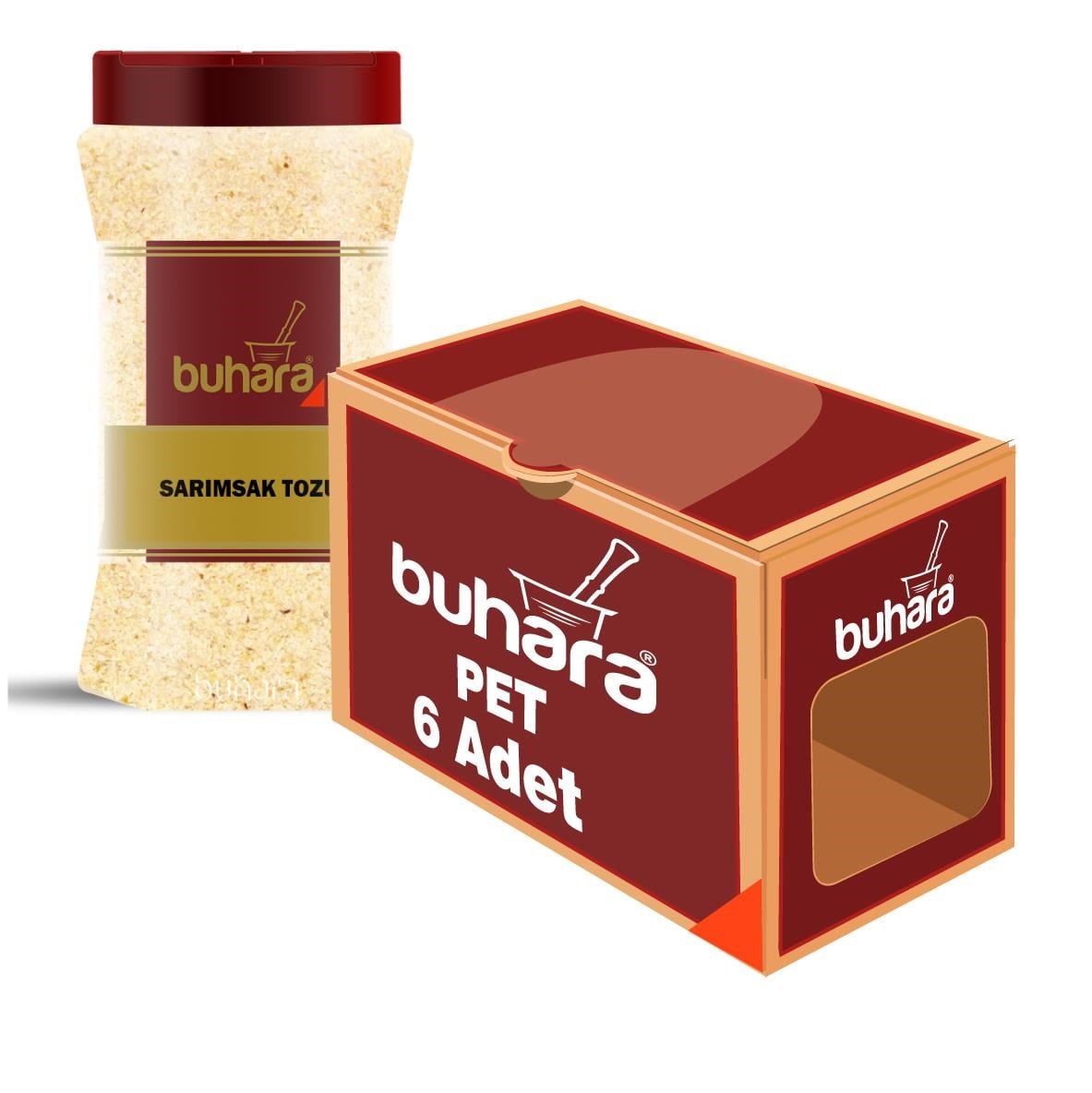 BUHARA TOPTAN SARIMSAK TOZU 500 GR x 6 Ad. PET - BUHARA