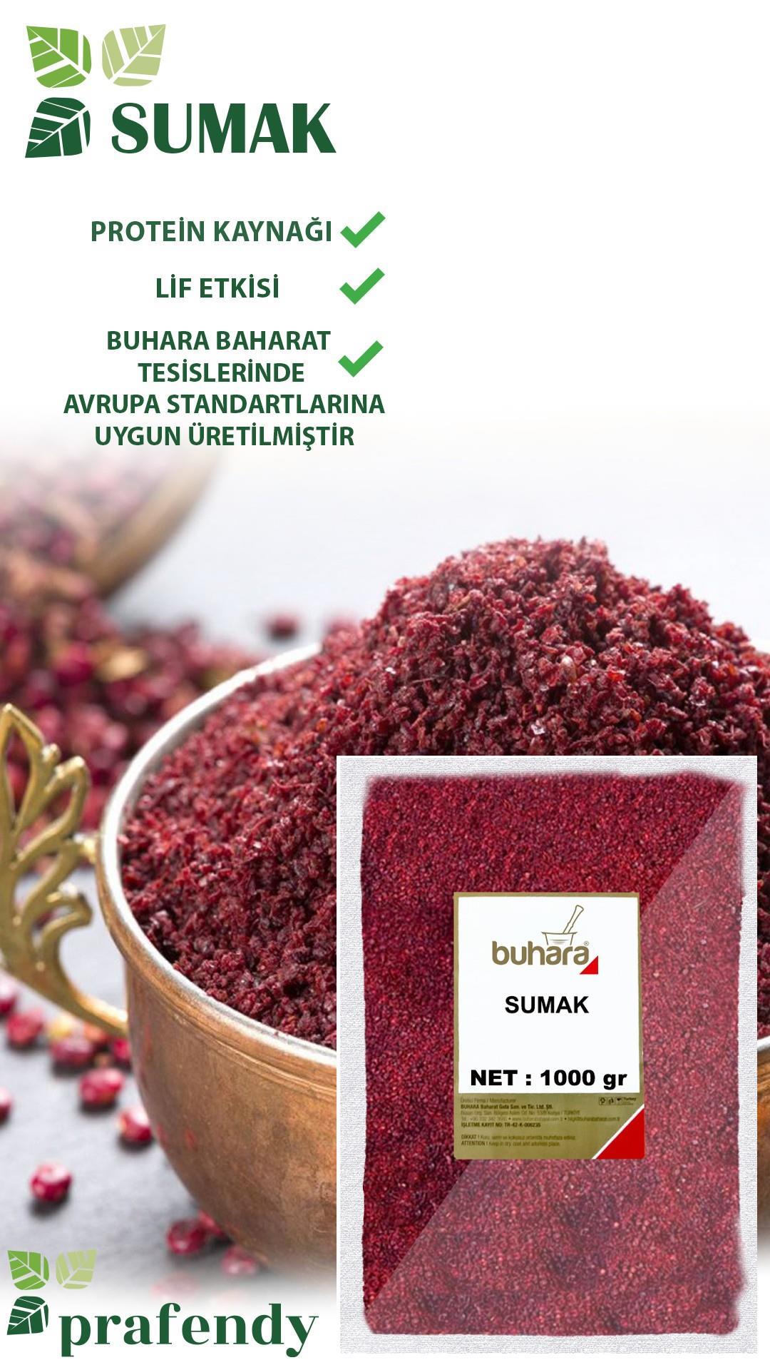 BUHARA TOPTAN SUMAK 1 KG x 10 Ad - 10 KG - BUHARA