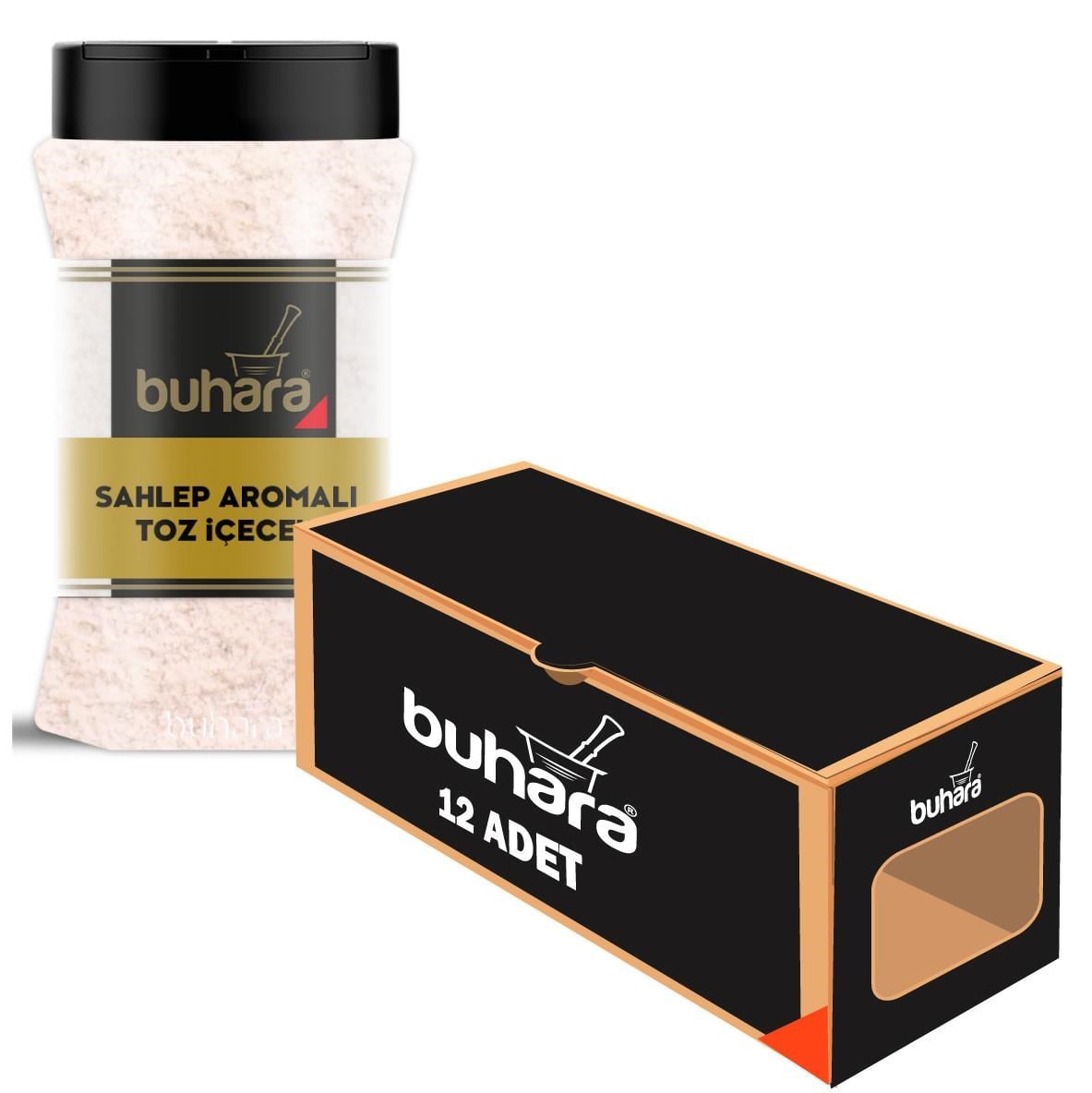 BUHARA TOPTAN SÜTLÜ SAHLEP 300 GR x 12 Ad. PET - BUHARA