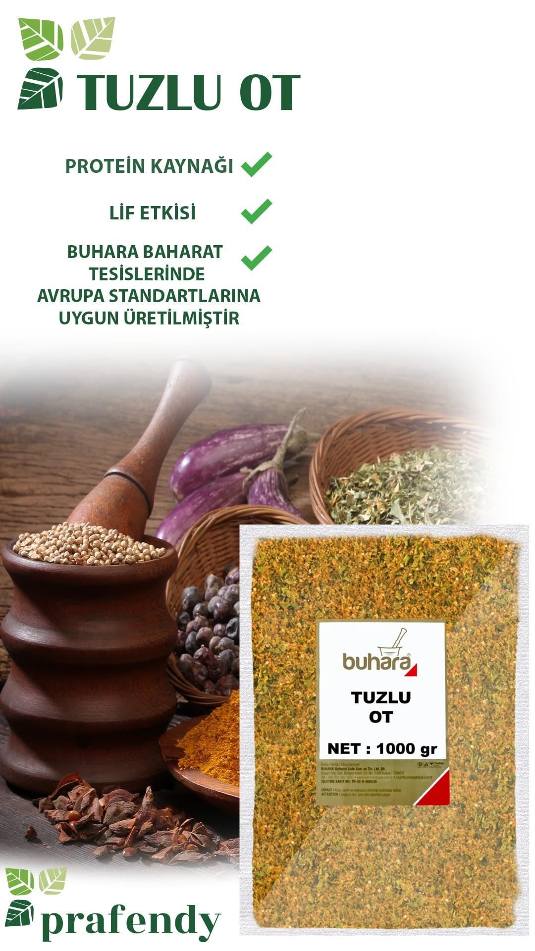 BUHARA TOPTAN TUZLU OT 1 KG x 10 Ad - 10 KG - BUHARA