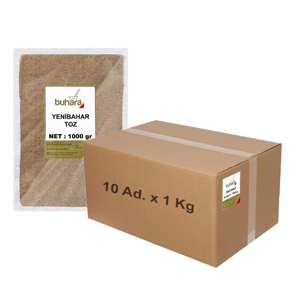 BUHARA TOPTAN YENİBAHAR TOZ 1 KG x 10 Ad - 10 KG - BUHARA