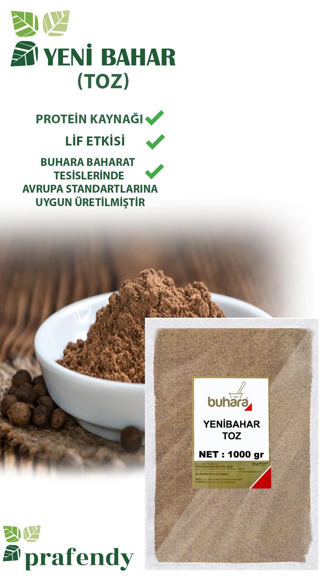 BUHARA TOPTAN YENİBAHAR TOZ 1 KG x 10 Ad - 10 KG - BUHARA