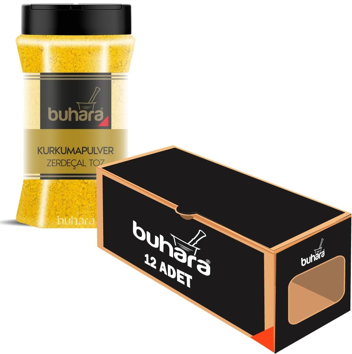 BUHARA TOPTAN ZERDEÇAL TOZ 150 GR x 12 Ad. PET - BUHARA