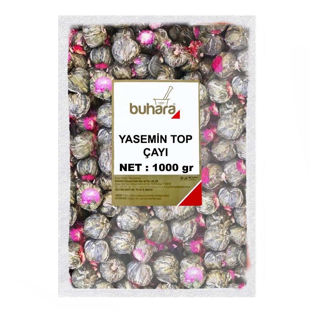 BUHARA YASEMİN TOP ÇAYI 1000 GR - BUHARA BAHARAT