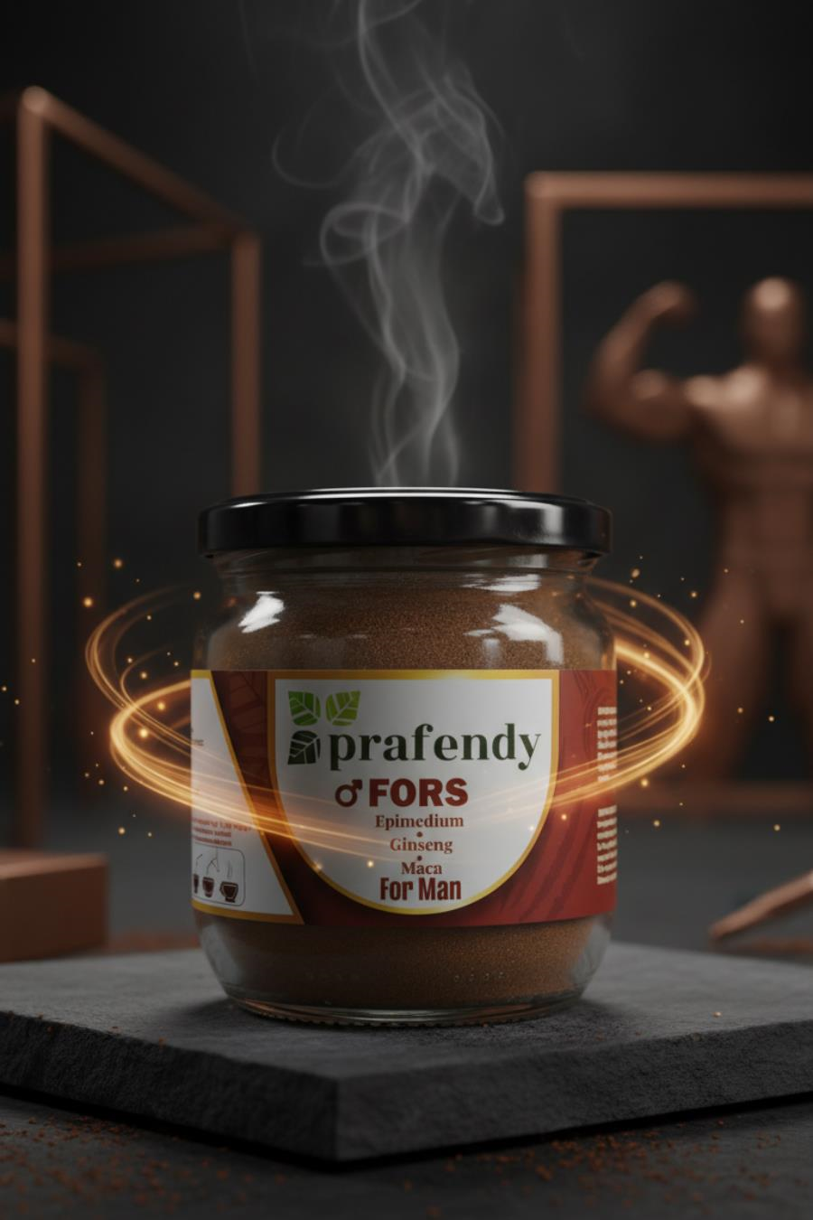 PRAFENDY FORS Epimedium-Gingseng Karışımlı Erkeklere Özel Kahve 125g - PRAFENDY