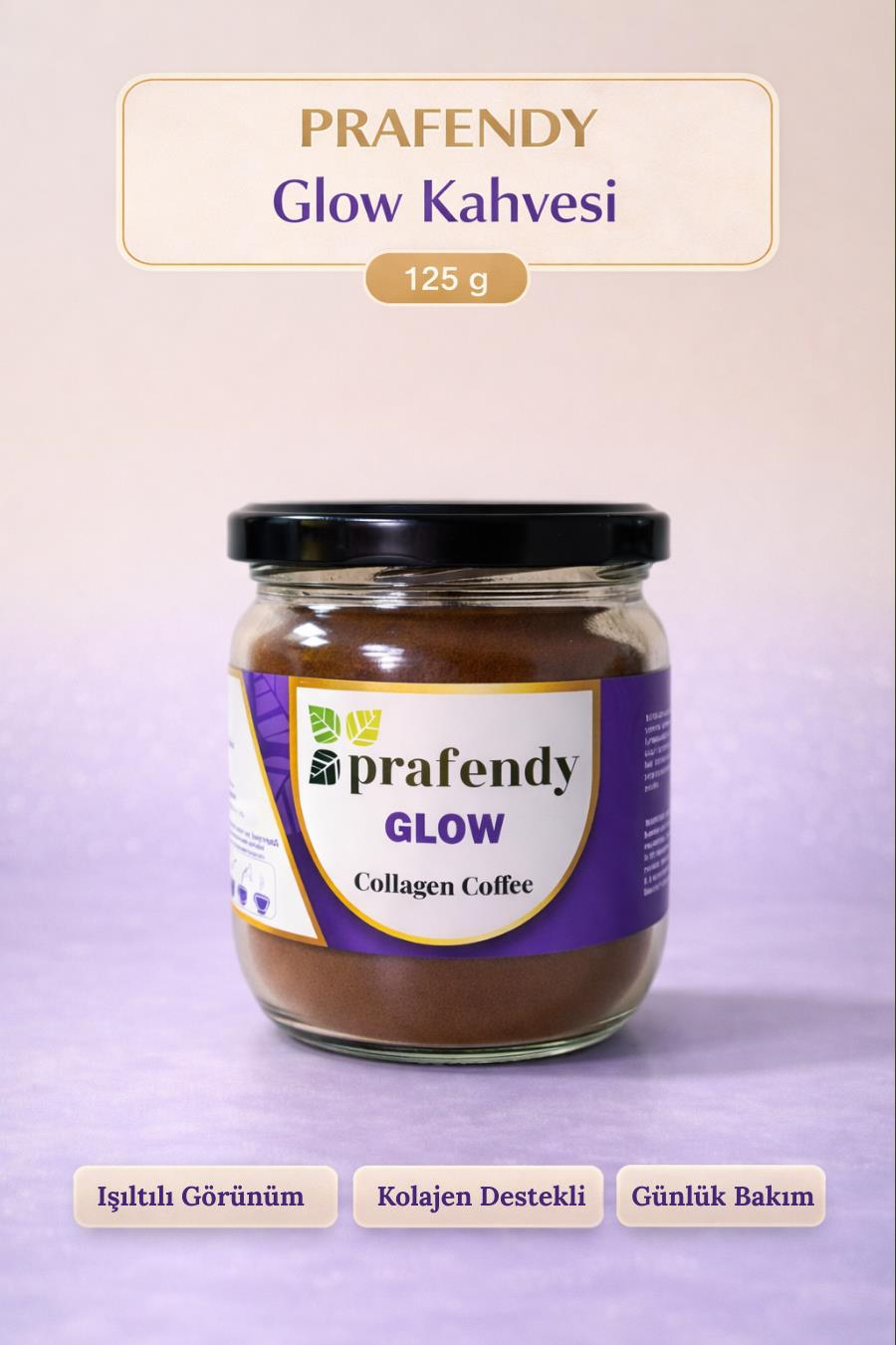 PRAFENDY GLOW KOLAJENLİ KAHVE 125g - PRAFENDY