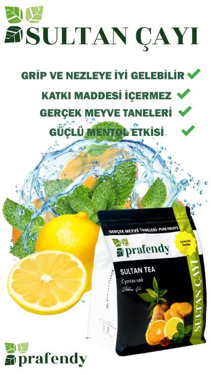 PRAFENDY SULTAN ÇAYI - GERÇEK MEYVE TANELİ 1000 GR - PRAFENDY