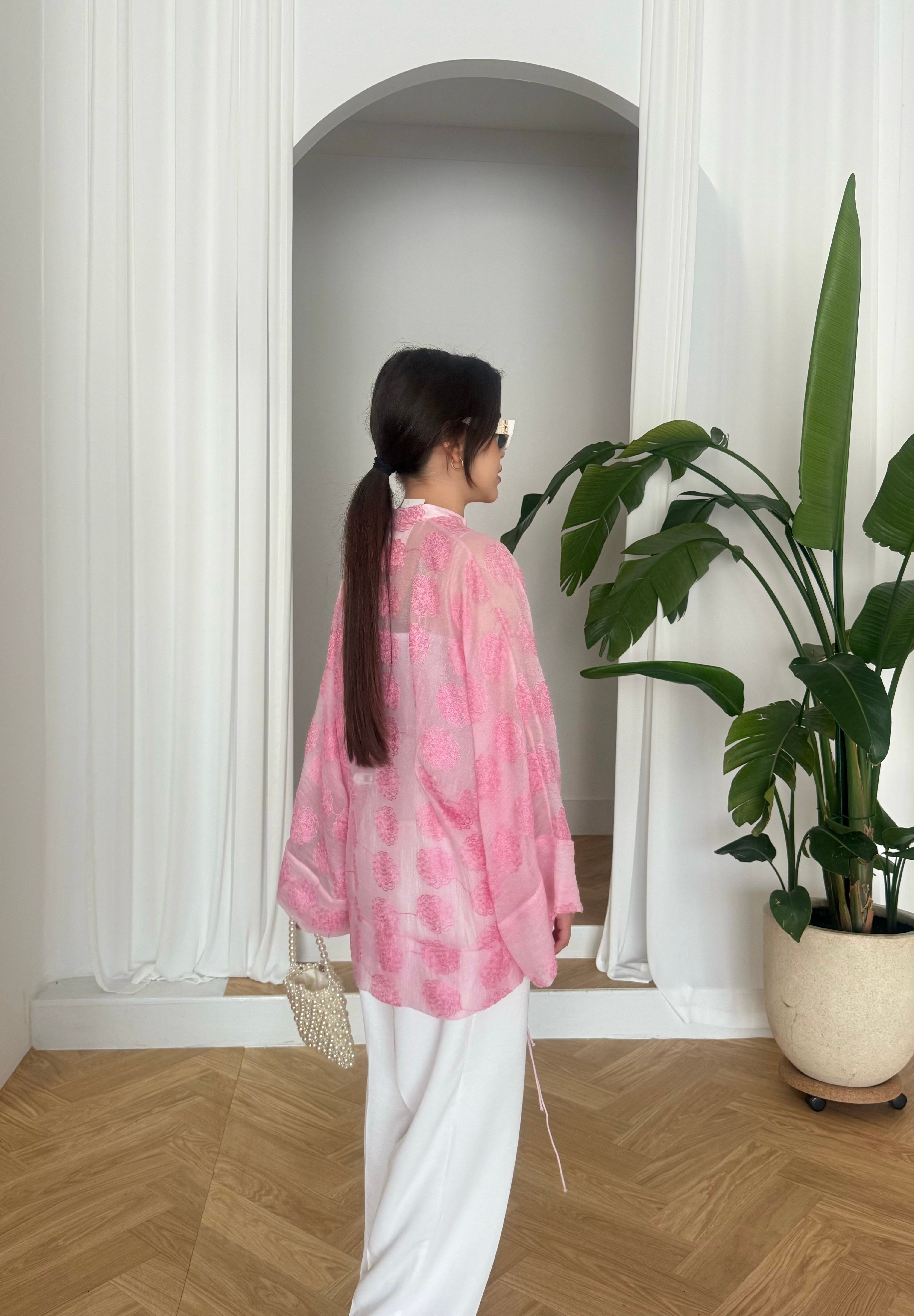 Bağcıklı Boradeli Gömlek
