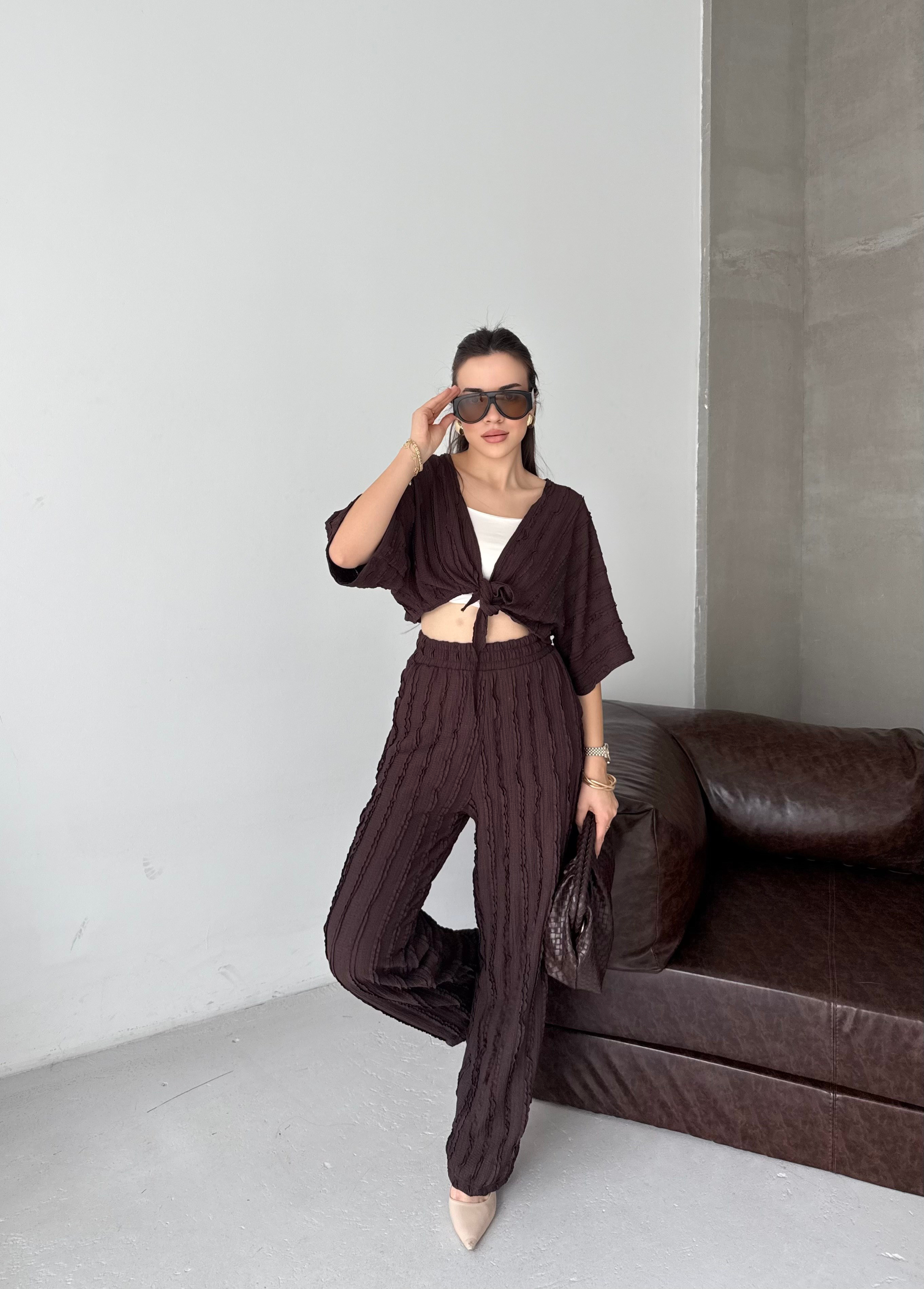 Bağlamalı Kimono Takımı