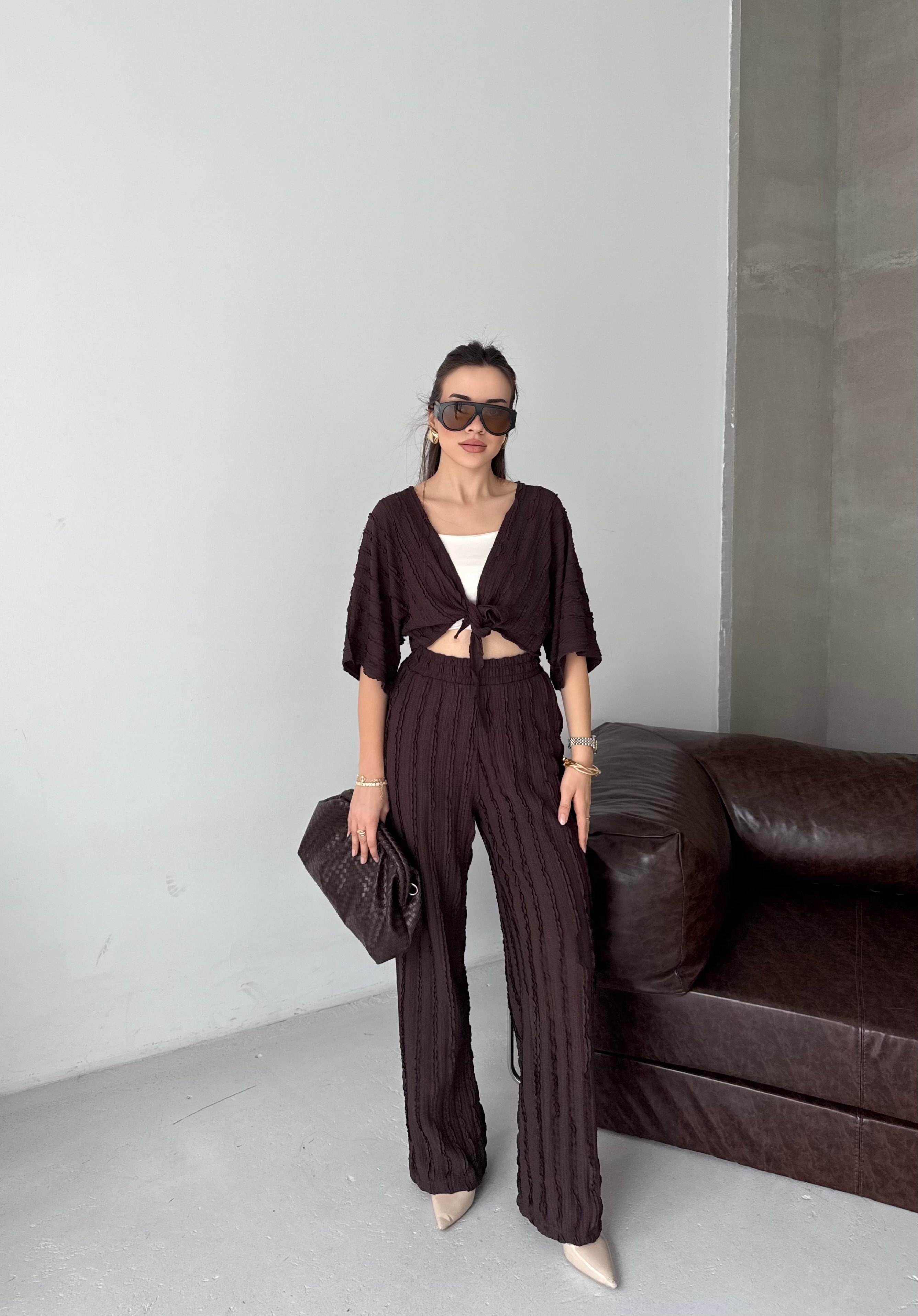 Bağlamalı Kimono Takımı