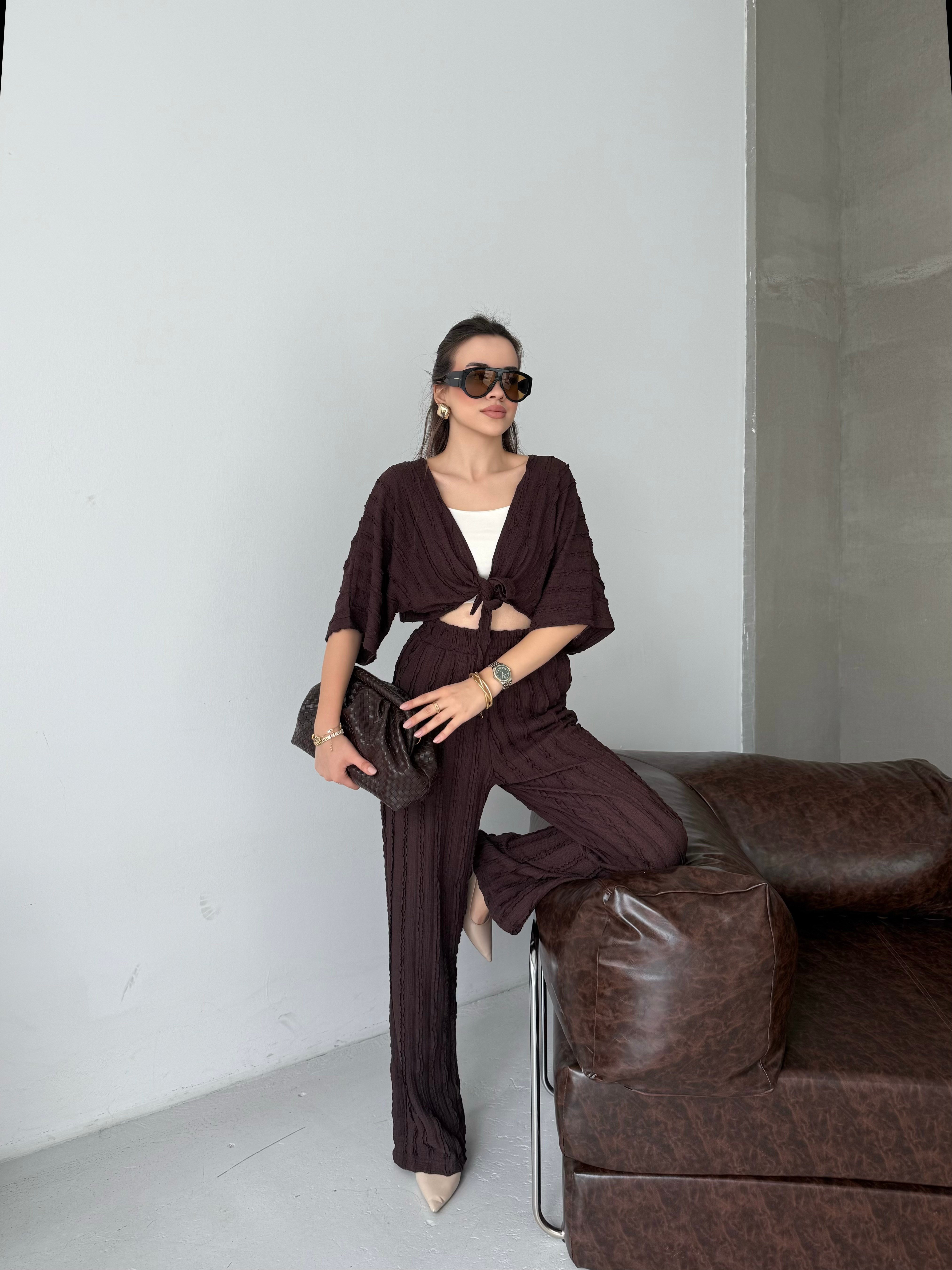 Bağlamalı Kimono Takımı
