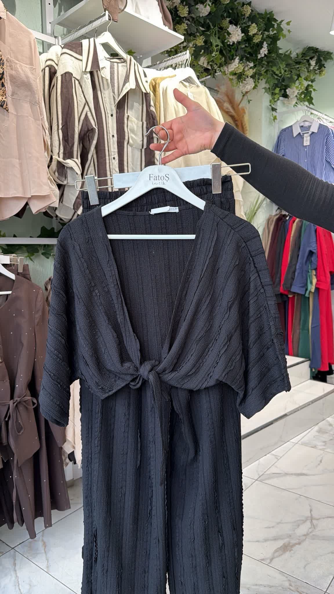 Bağlamalı Kimono Takımı