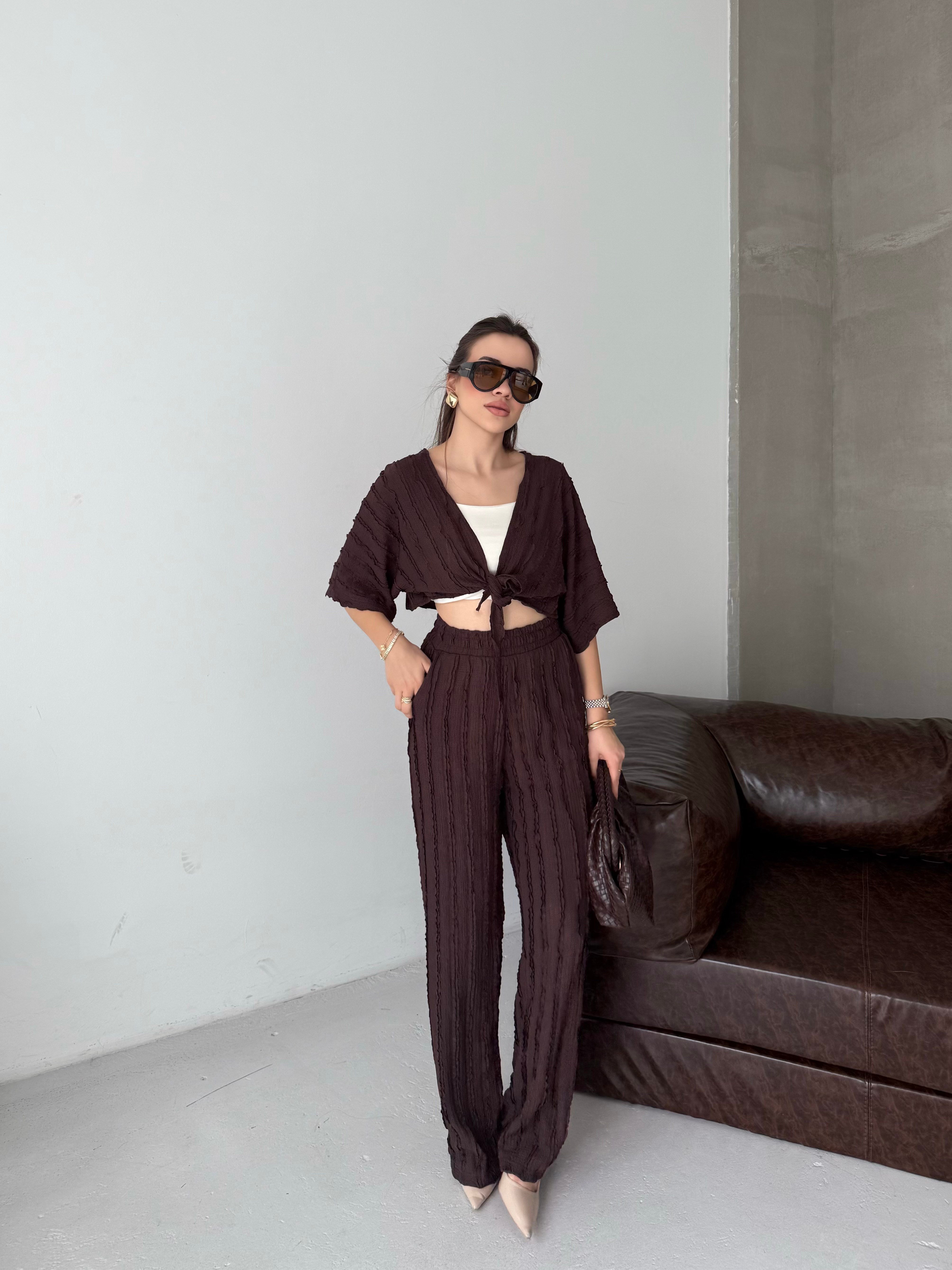 Bağlamalı Kimono Takımı