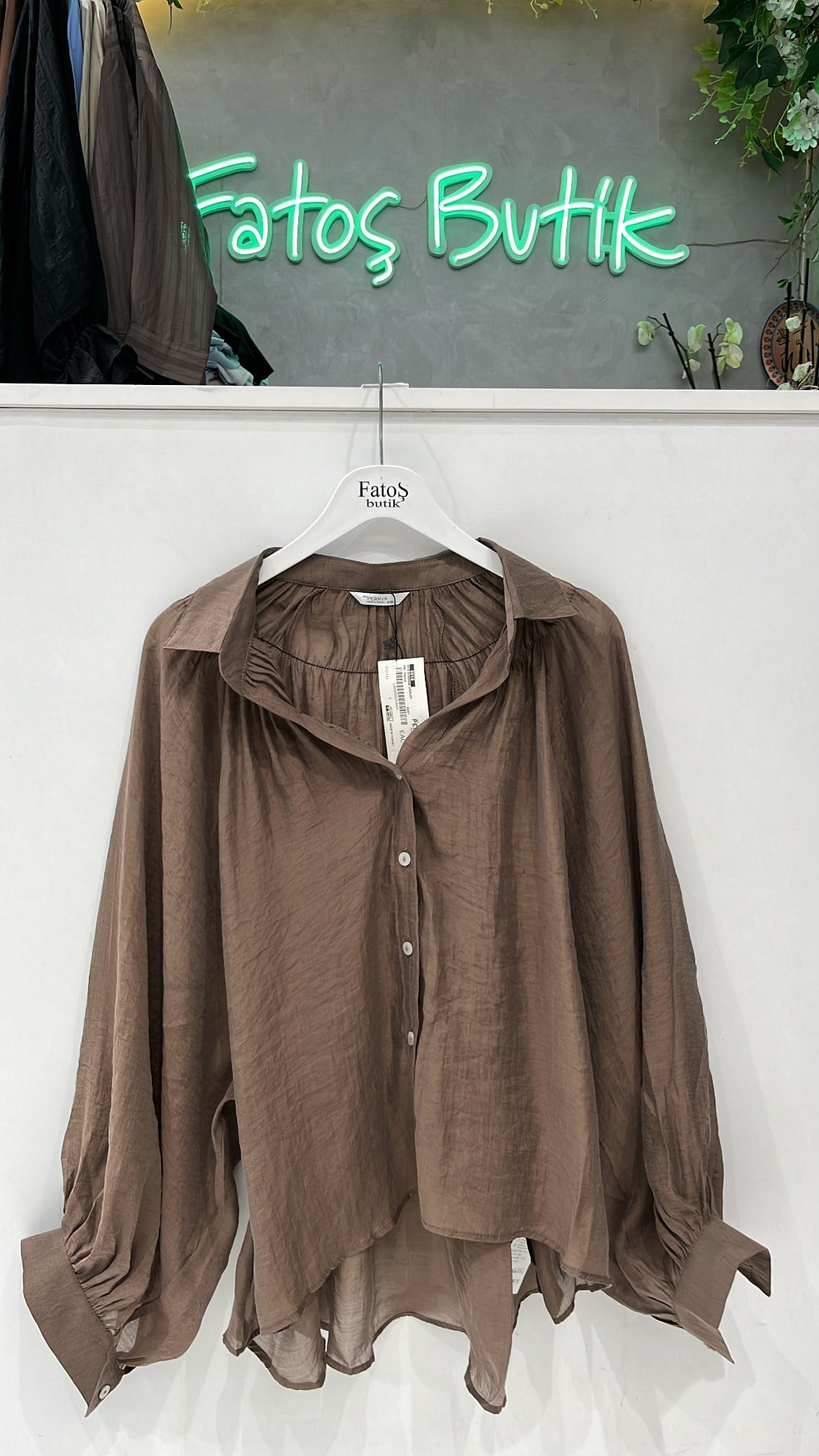 Büzgülü Oversize Gömlek