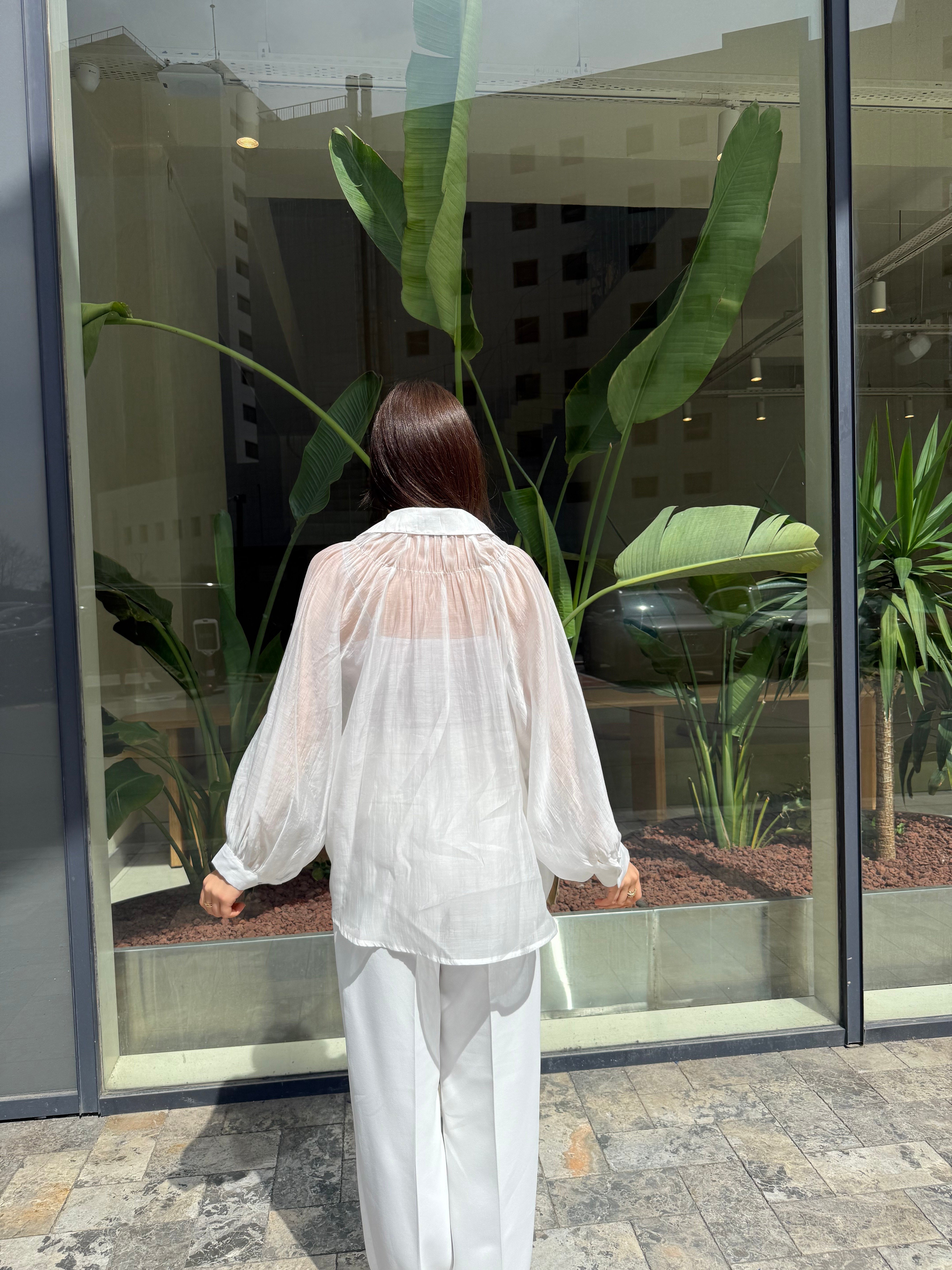 Büzgülü Oversize Gömlek