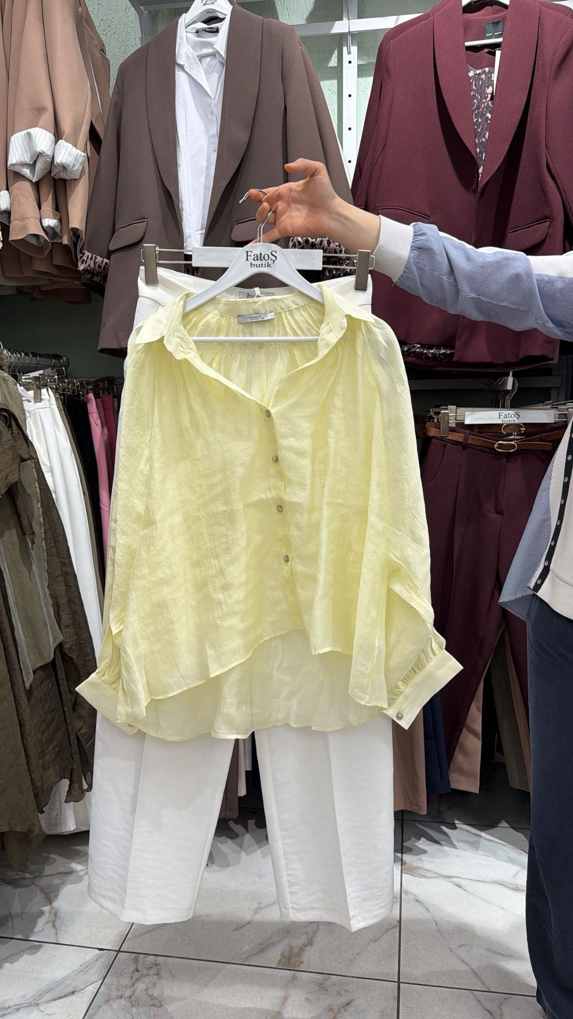 Büzgülü Oversize Gömlek