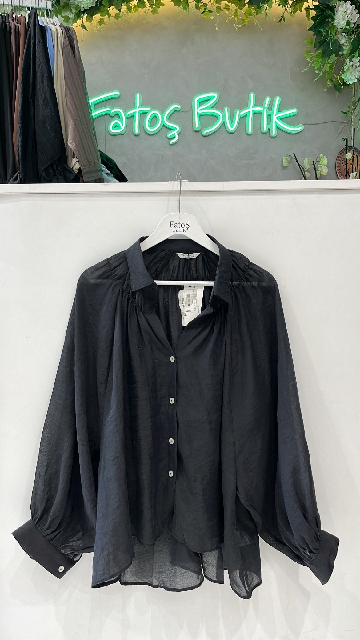 Büzgülü Oversize Gömlek