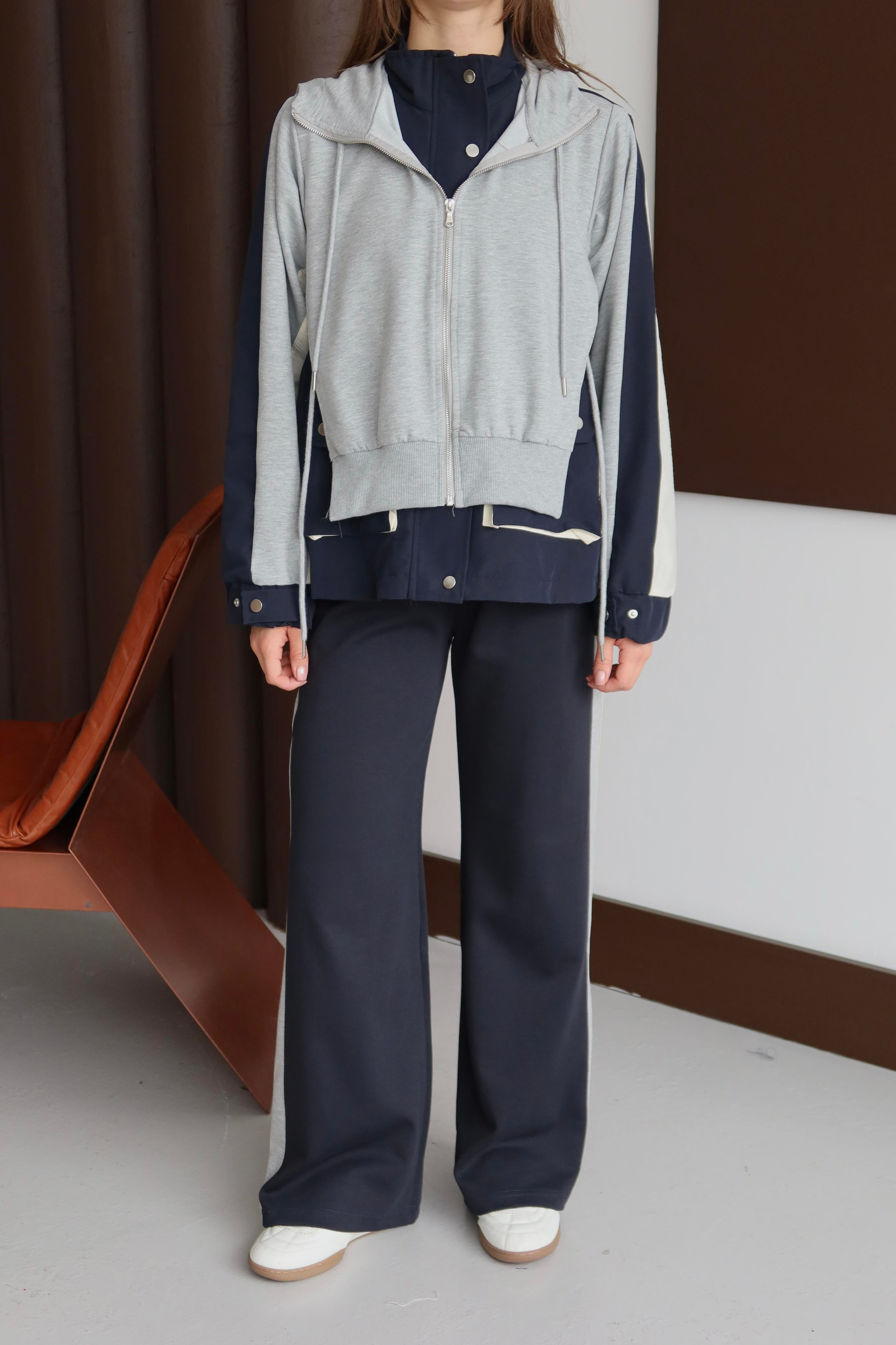 Casual Fit Şeritli Eşofman Takımı