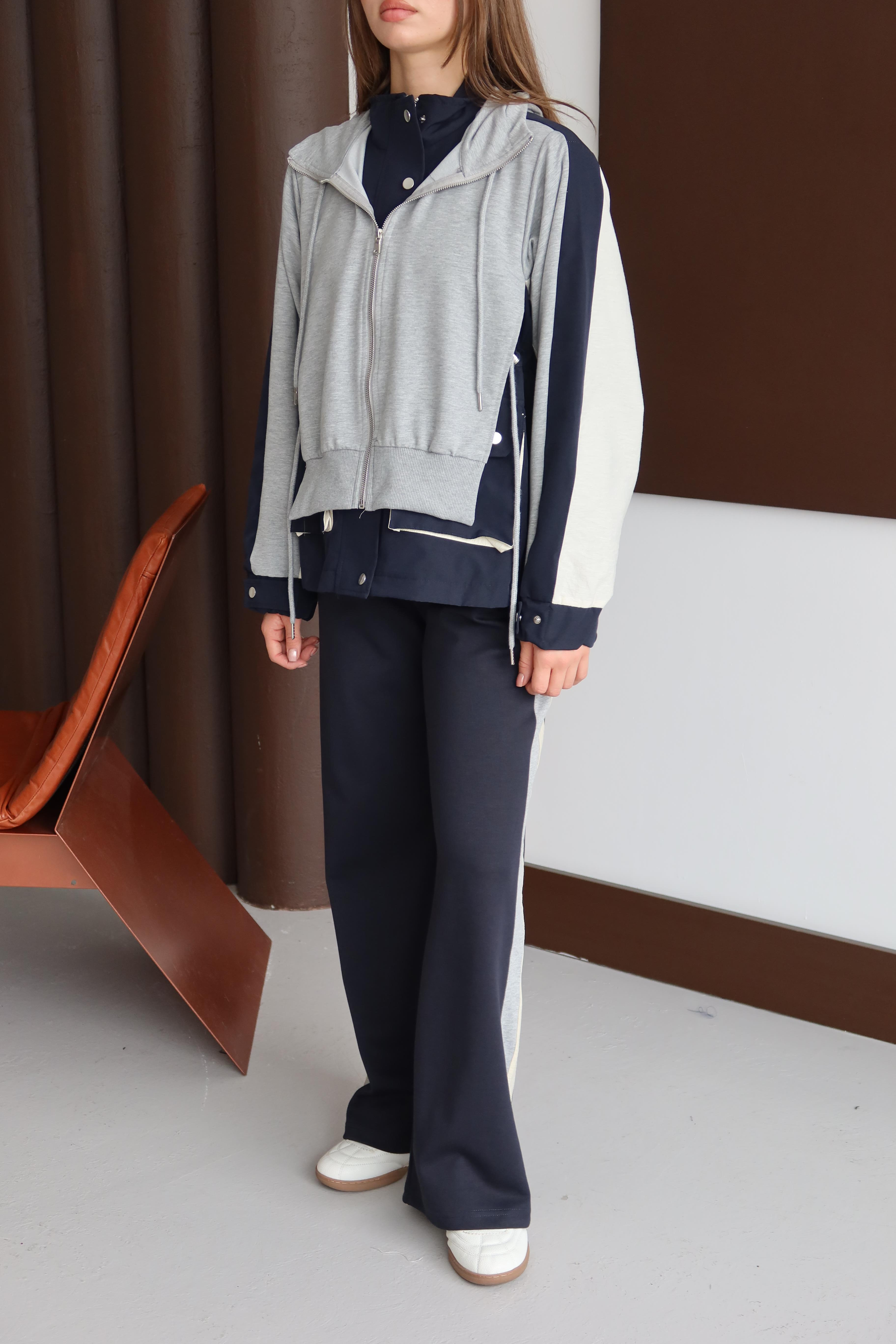 Casual Fit Şeritli Eşofman Takımı