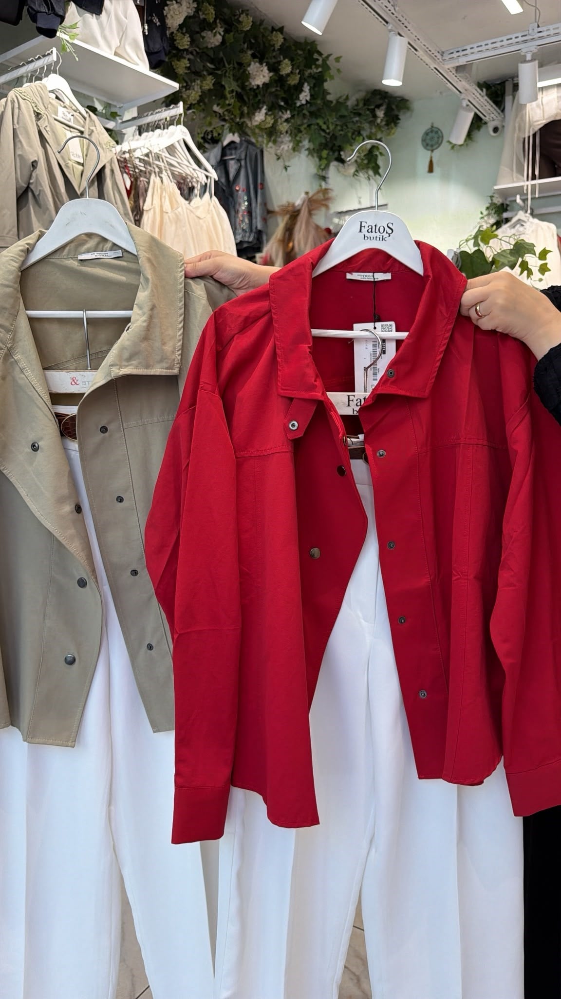 Çıt Çıtlı Oversize Gömlek