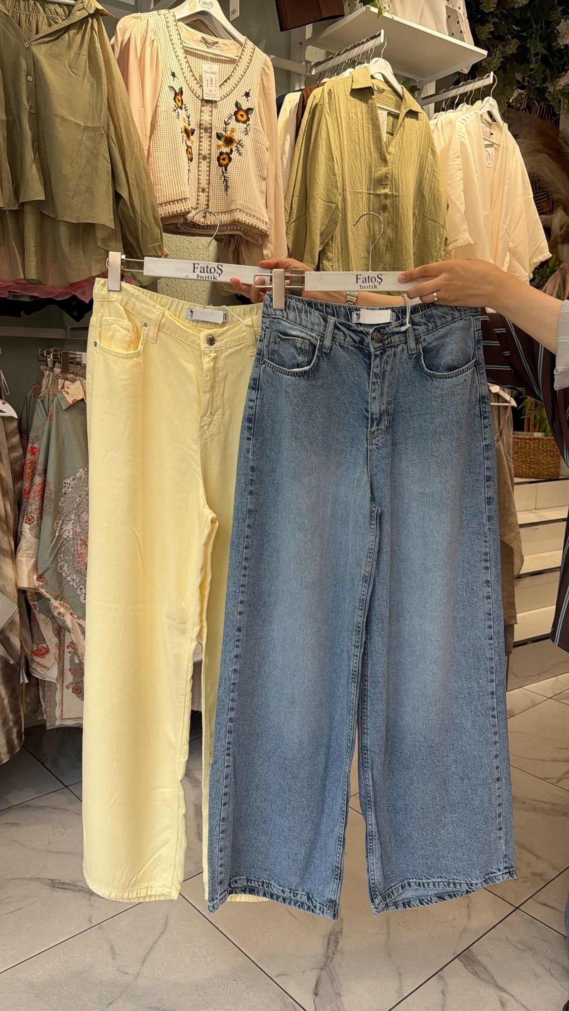 Denim Tensel Palazzo Jean
