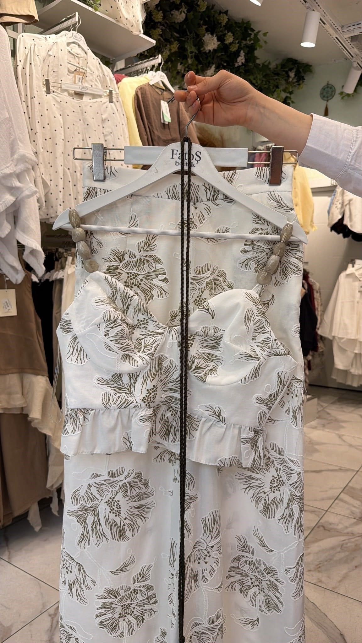 İp Askılı Bluz Pantolon Takım