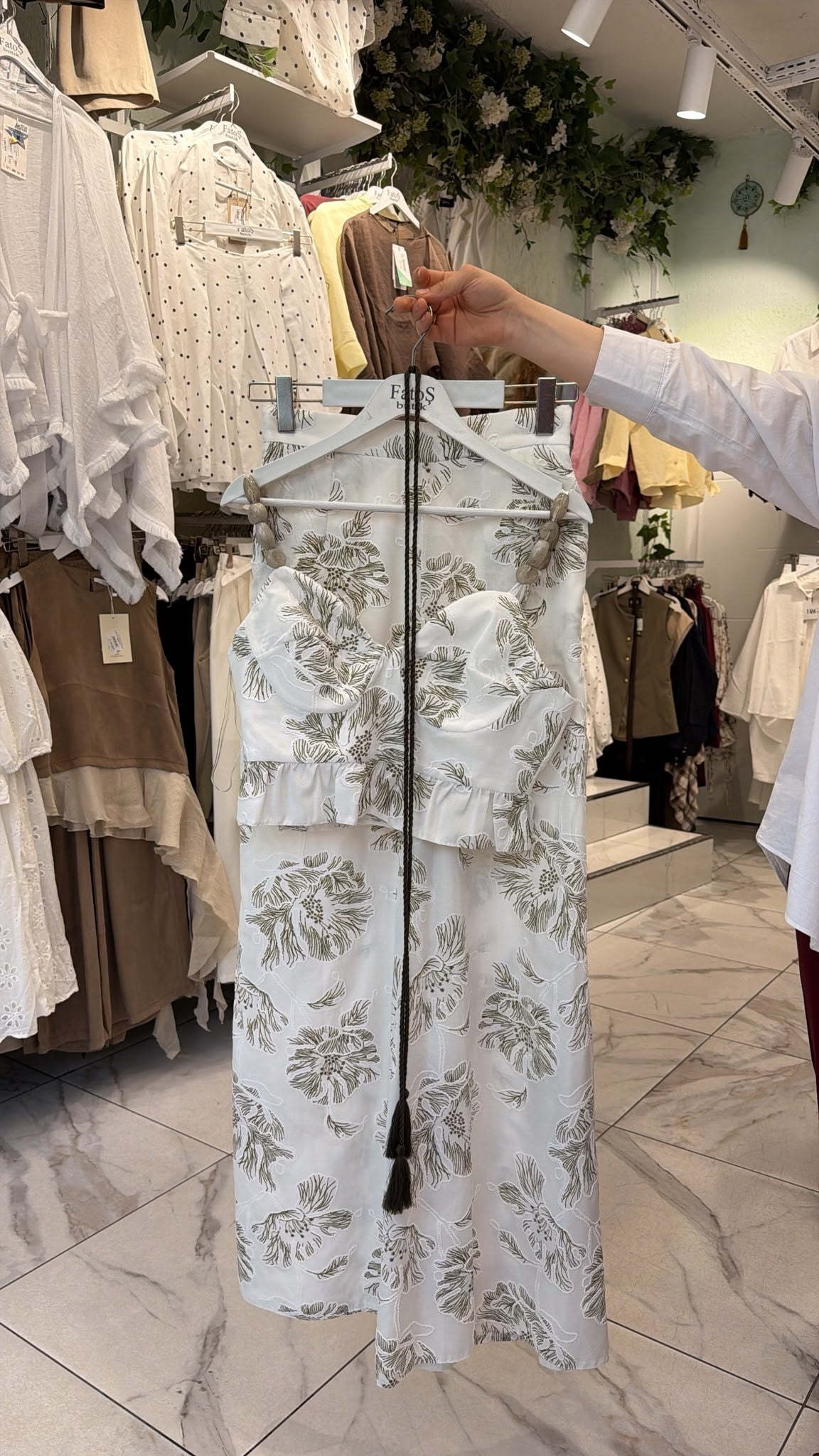İp Askılı Bluz Pantolon Takım