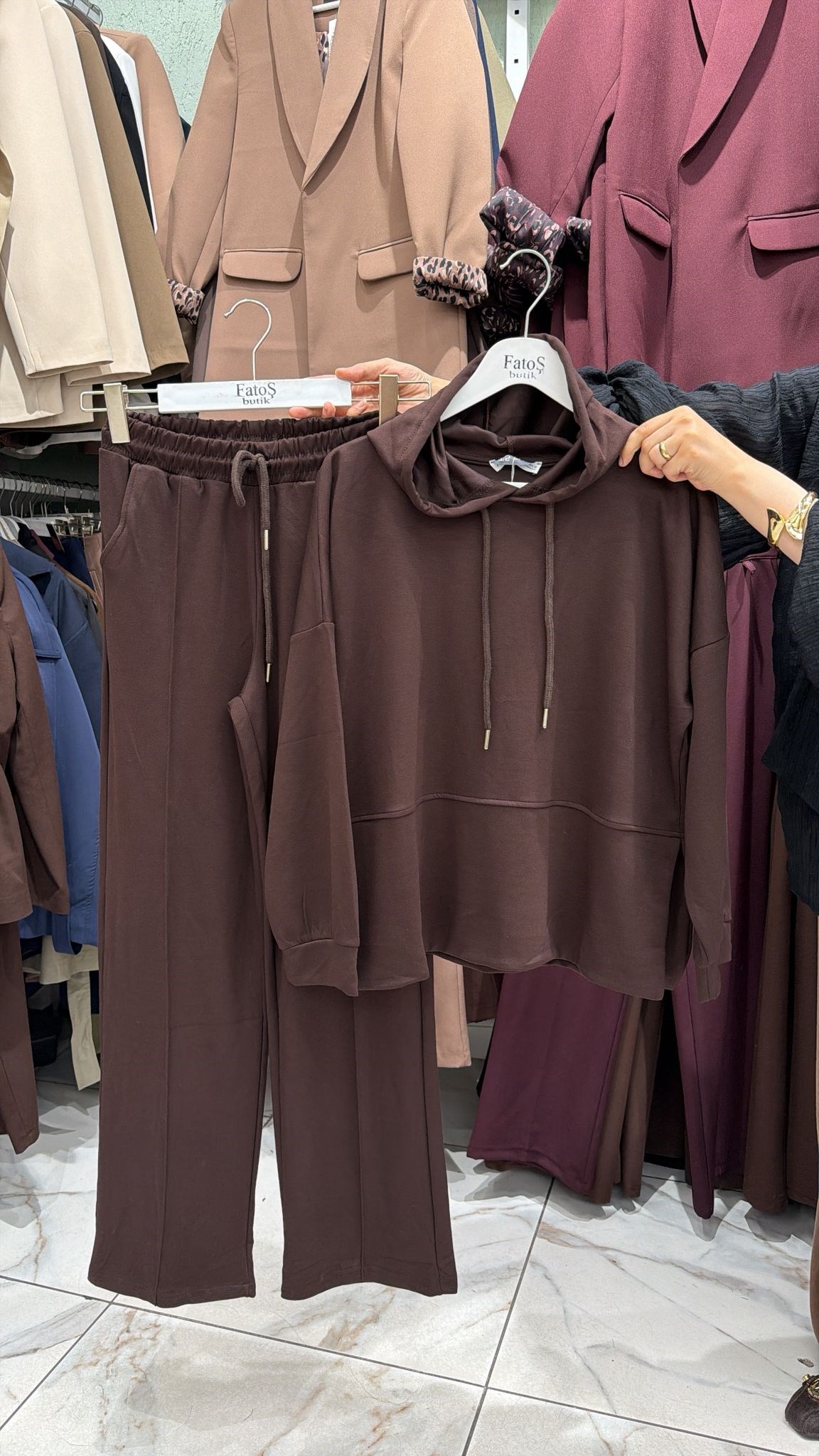 Kapüşonlu Sweat Takım