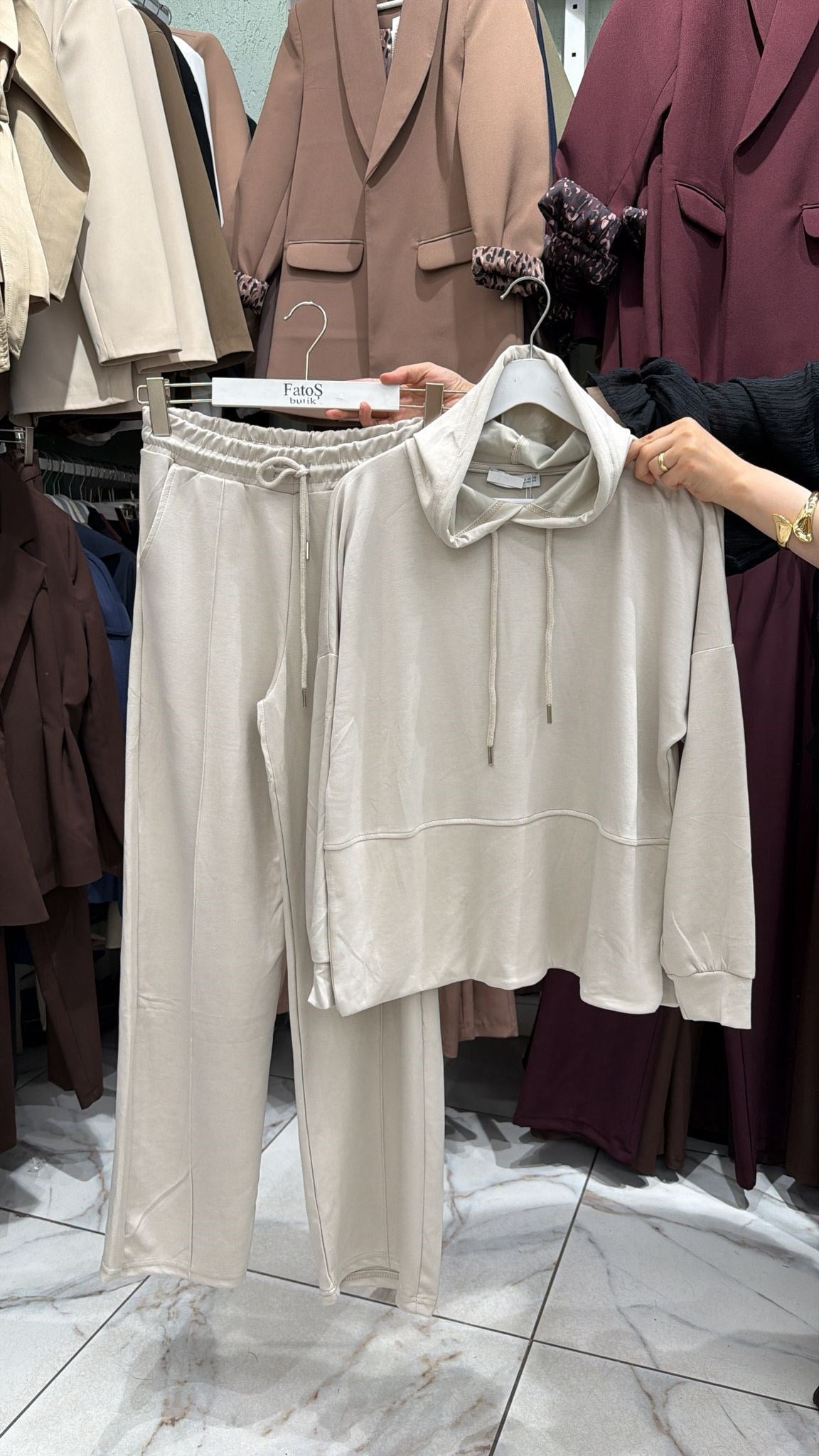 Kapüşonlu Sweat Takım