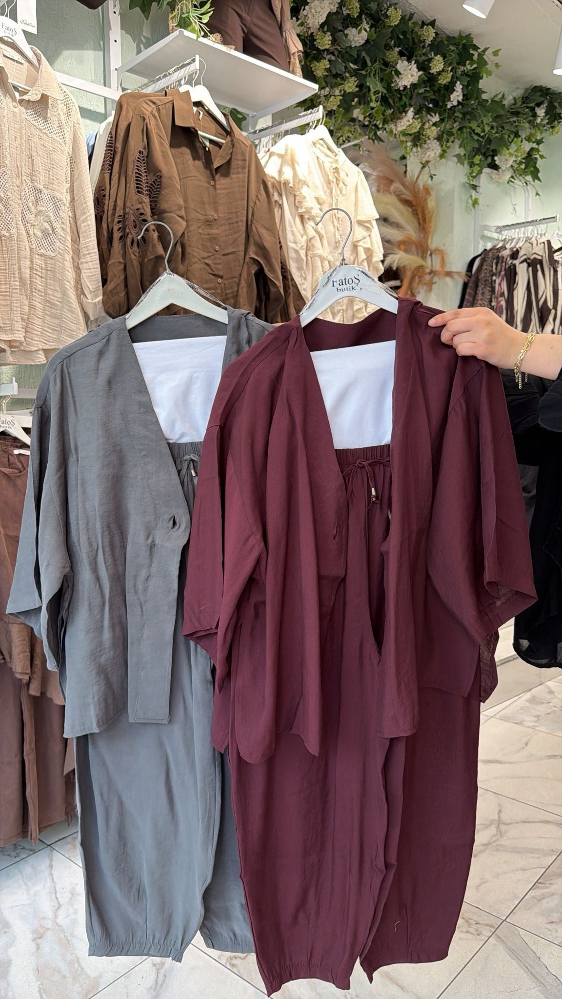 Kimona Şalvar Model Pantolon Takım
