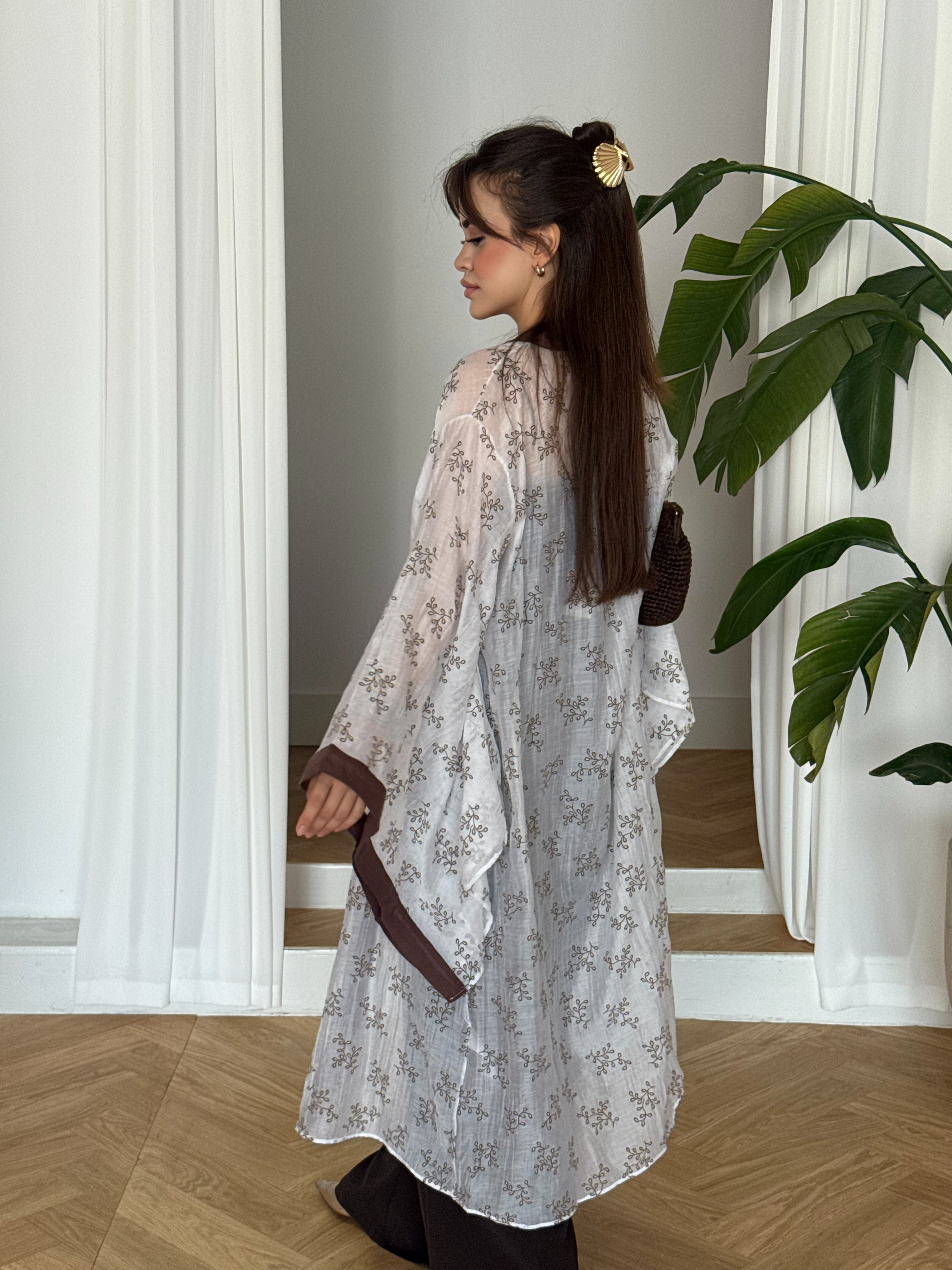 Nakıl İşlemeli Kimono