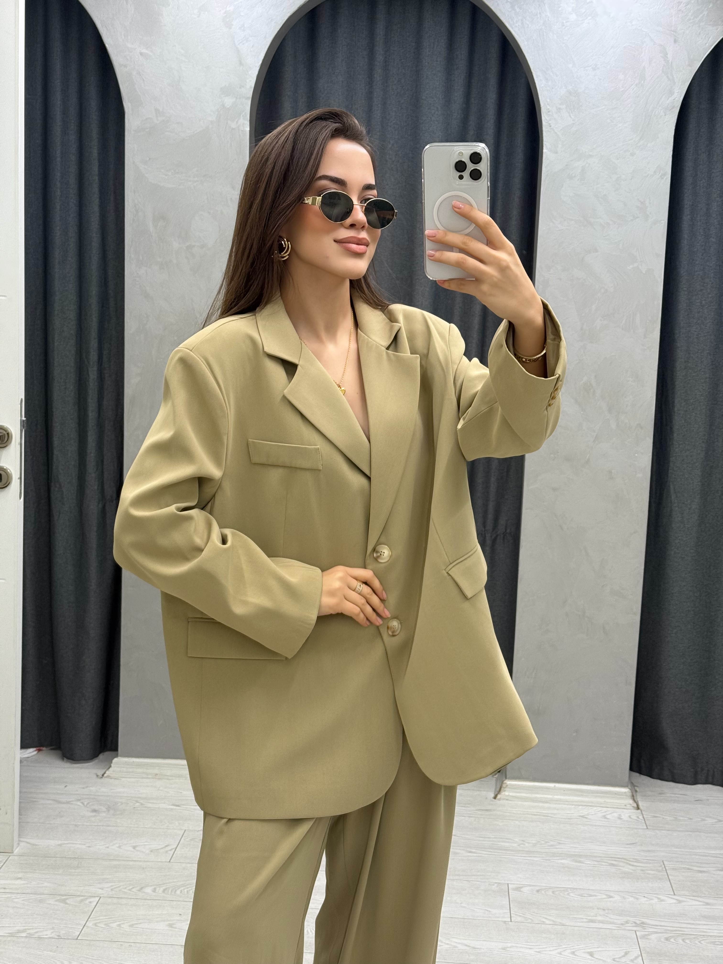 Oversize Model Ceket Pantolon Takım