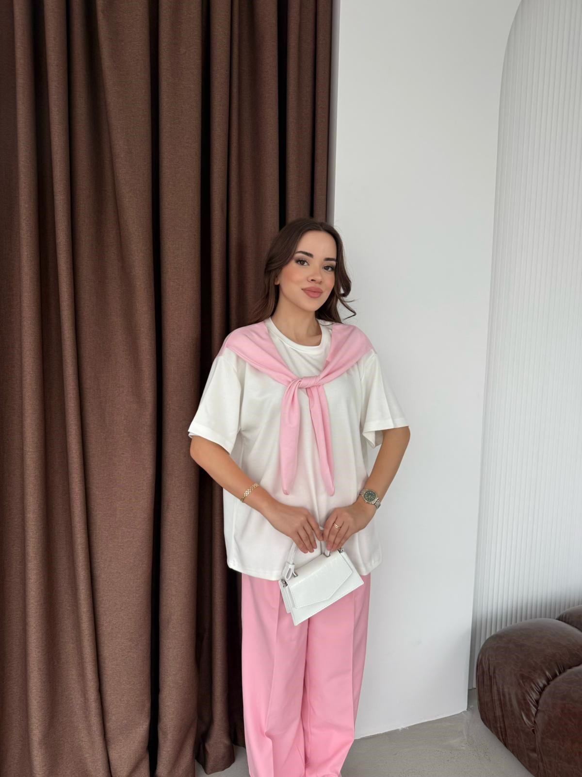 Pembe Palazzo Pantolon