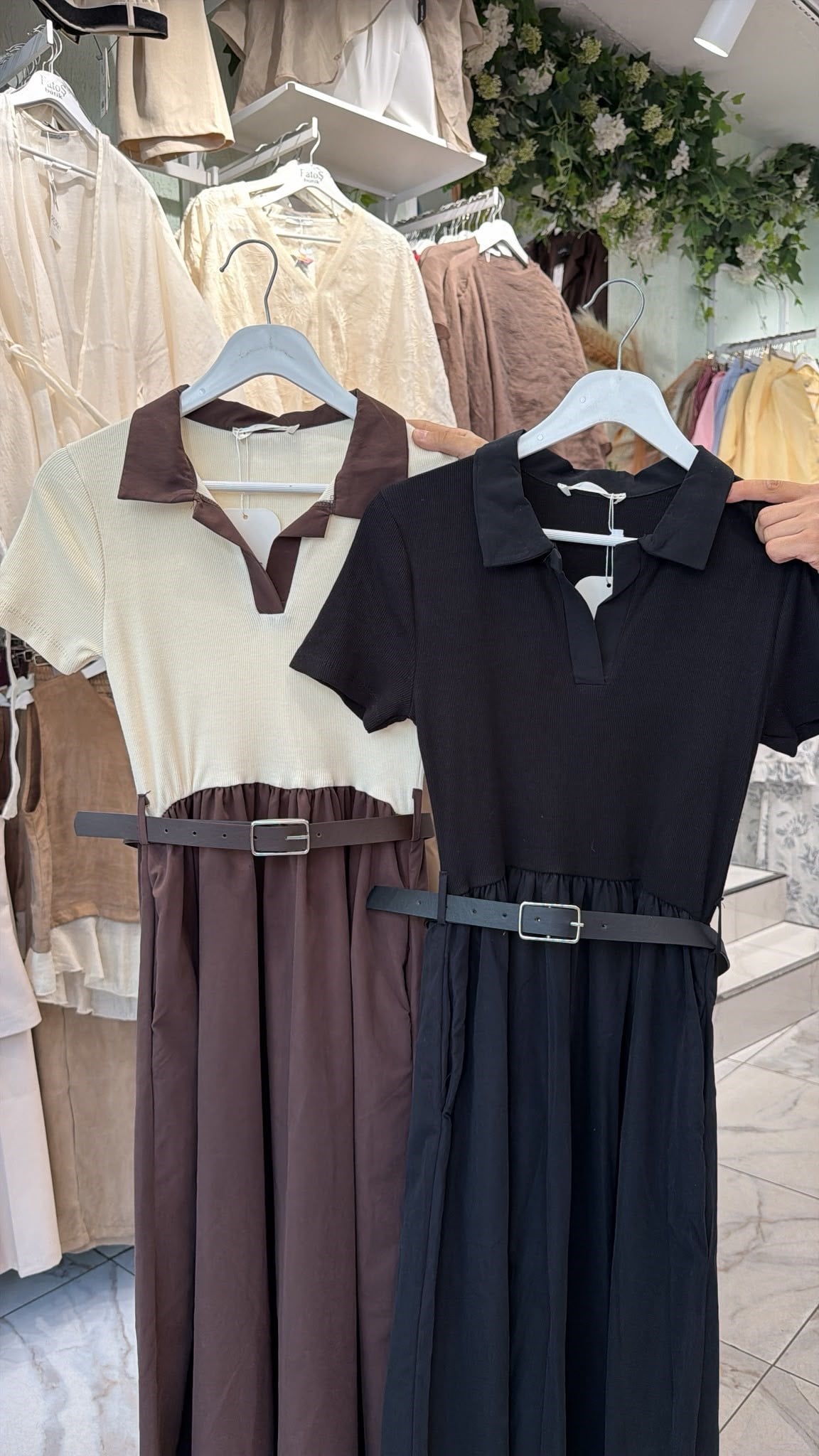 Polo Yaka Maxi Elbise