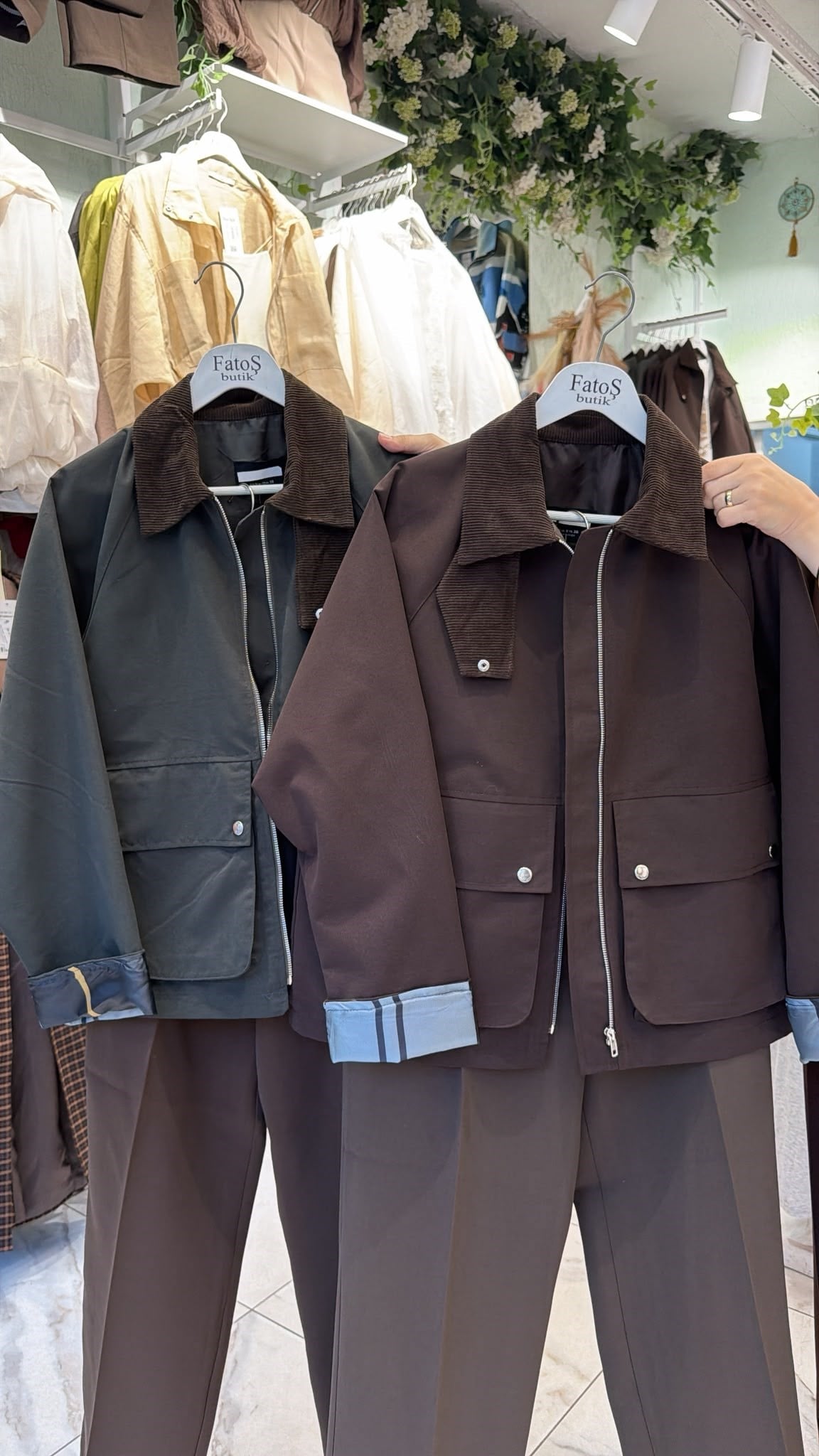Yaka Detay Mevsimlik Ceket
