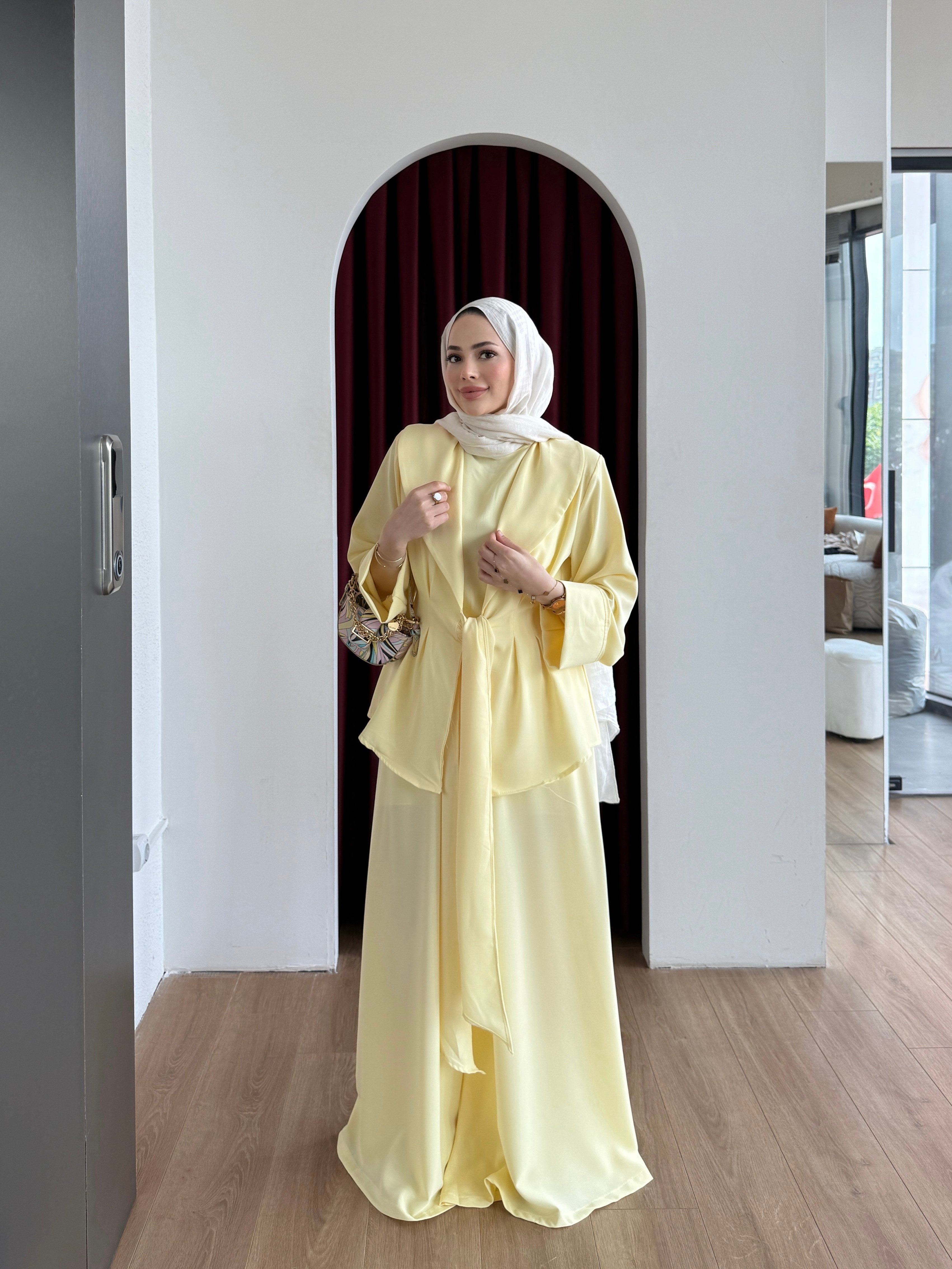 Belden Oturtmalı Kuşaklı Takım Sarı