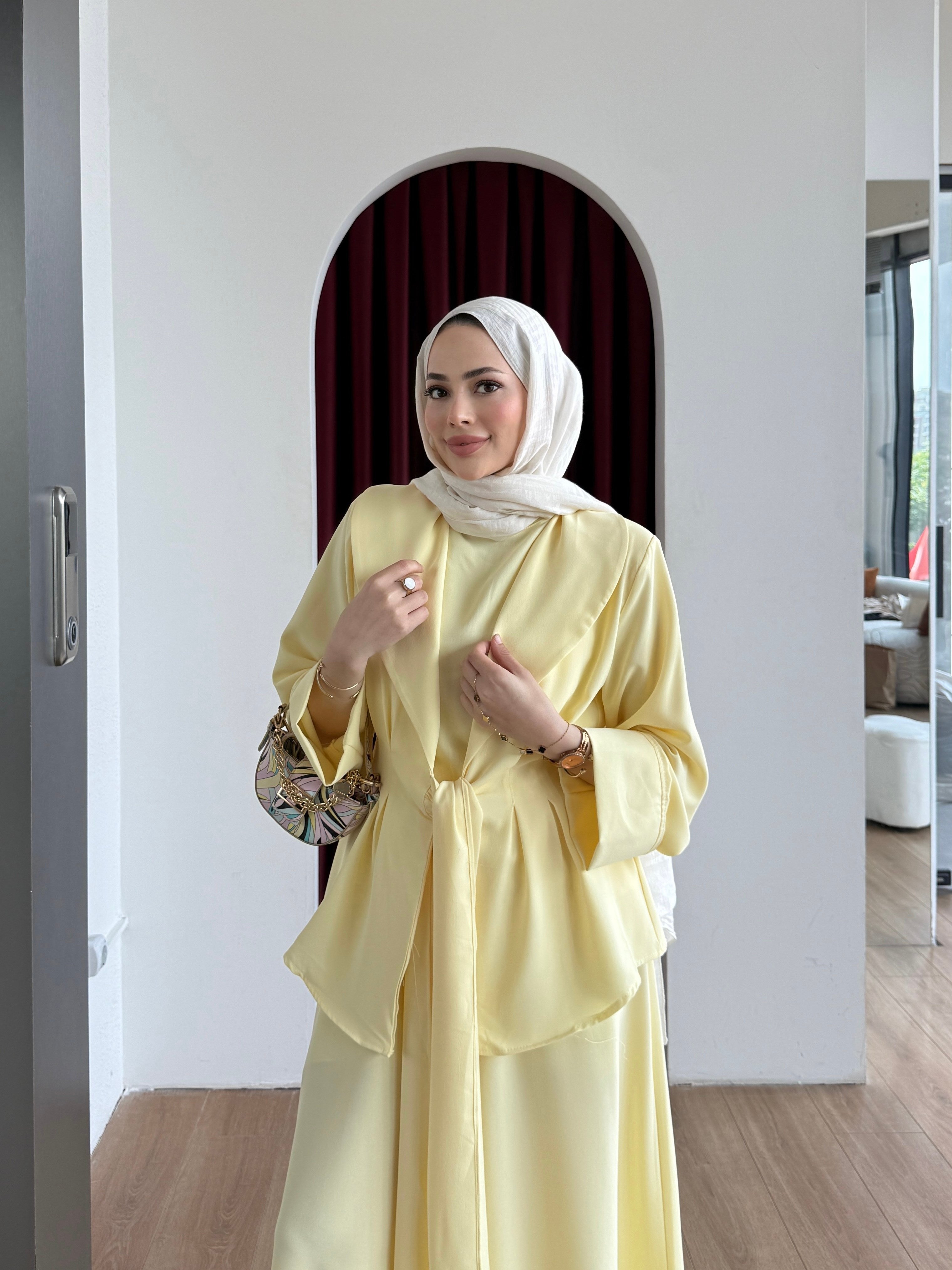 Belden Oturtmalı Kuşaklı Takım Sarı