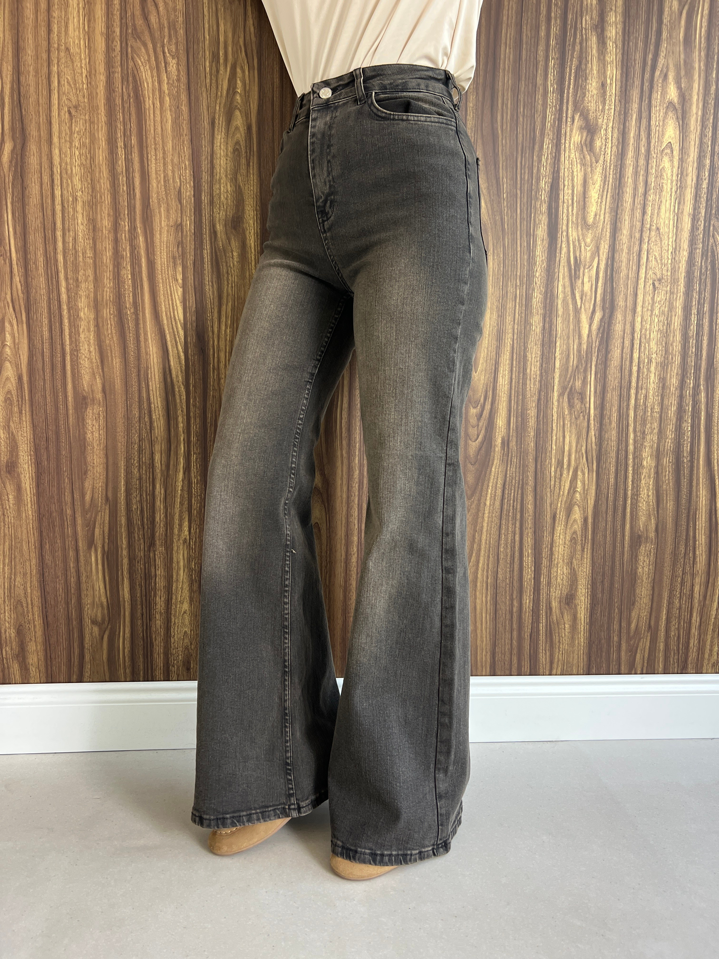 Denim Pantolon Kahverengi