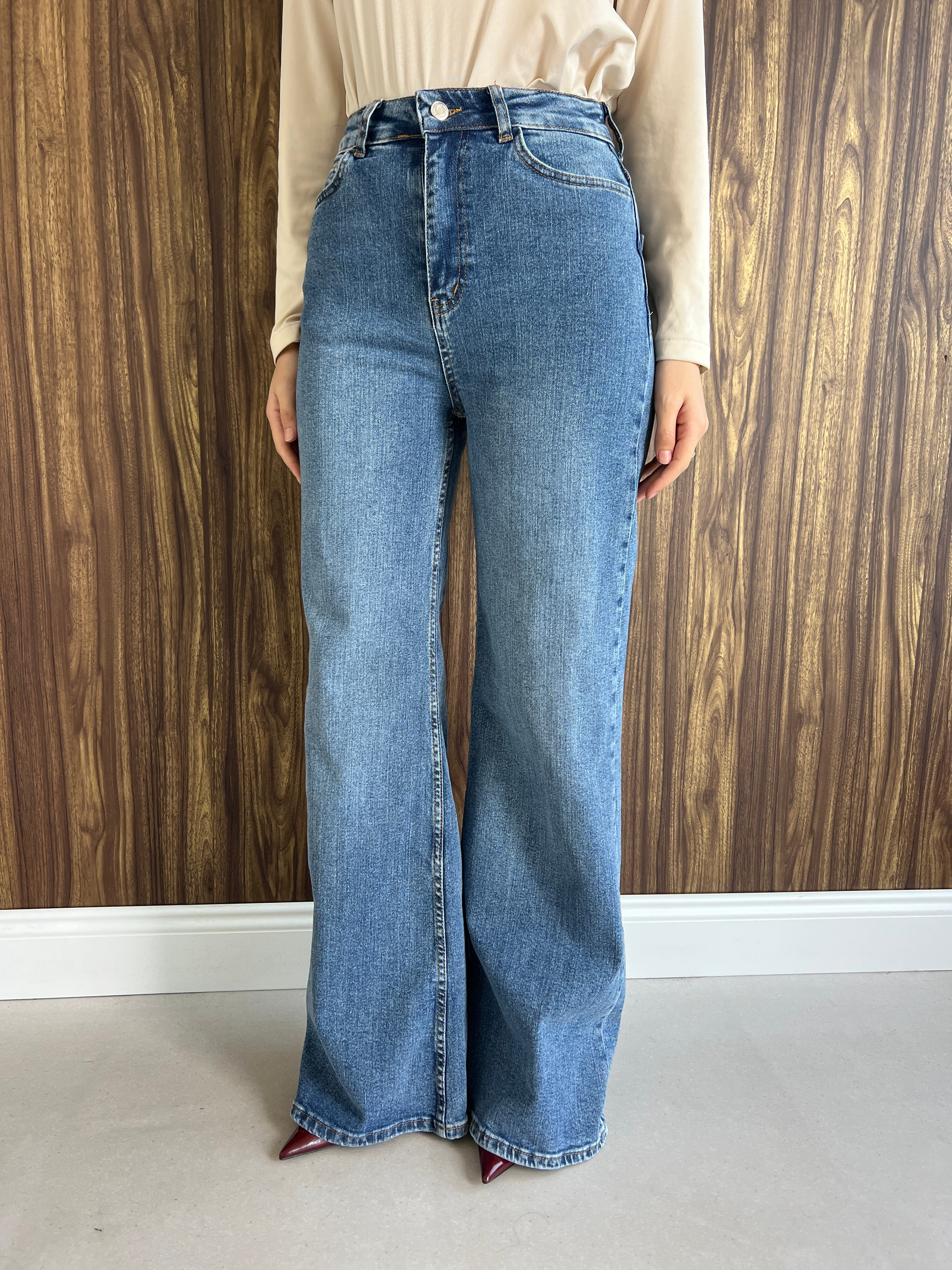 Denim Pantolon Mavi
