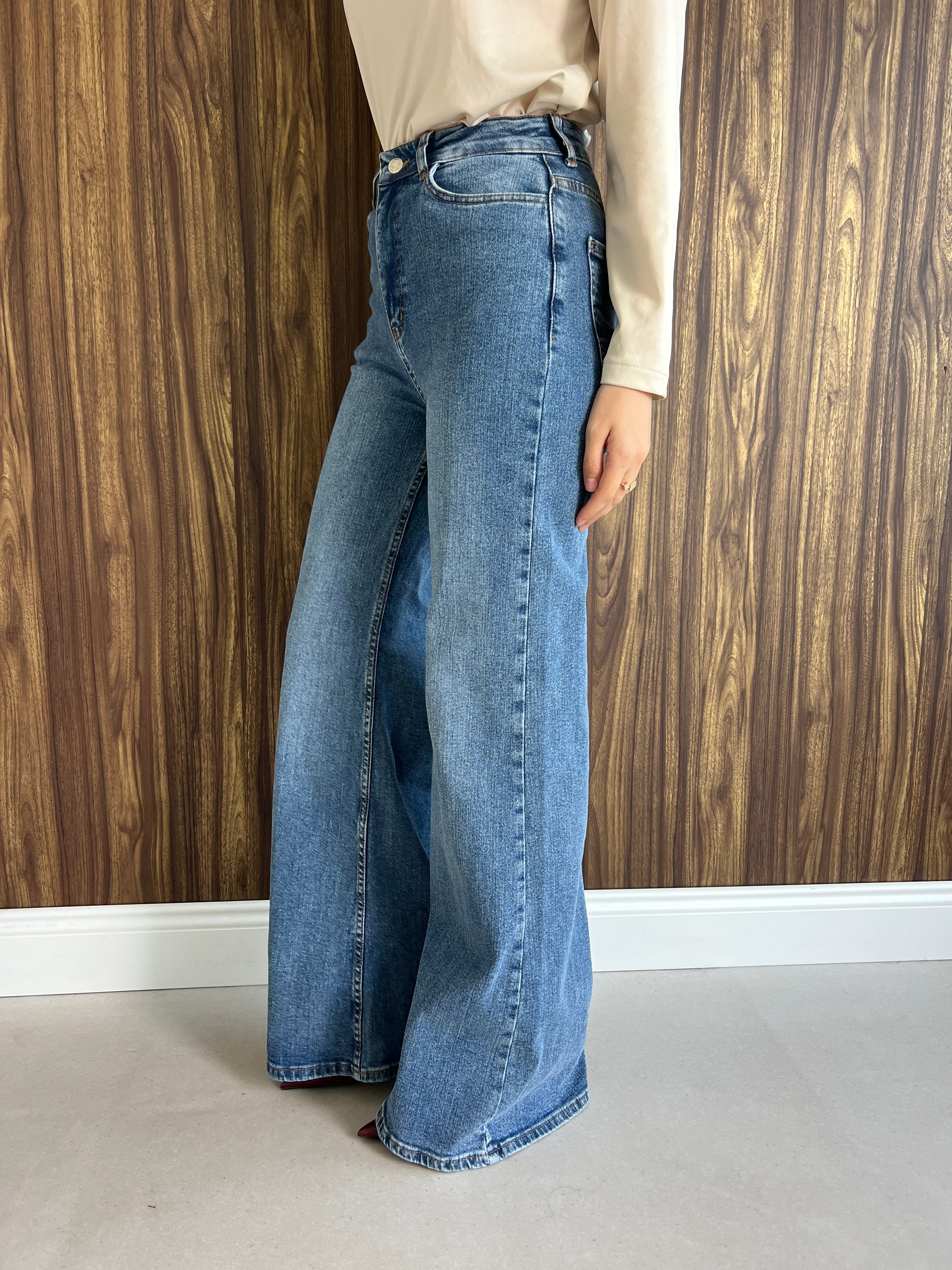 Denim Pantolon Mavi