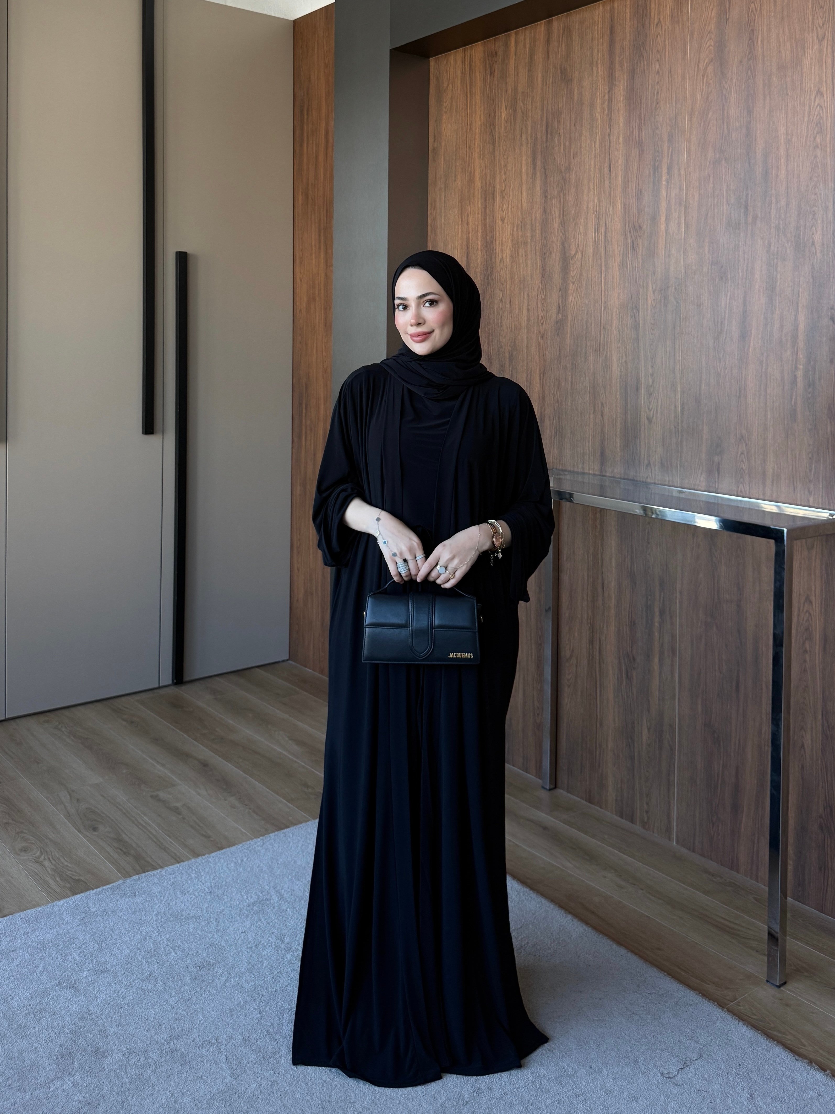 Dörtlü Abaya Takım Siyah