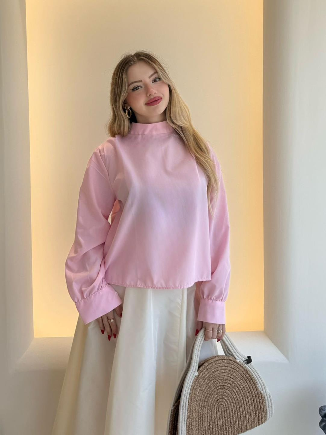 Eva Gömlek Pembe
